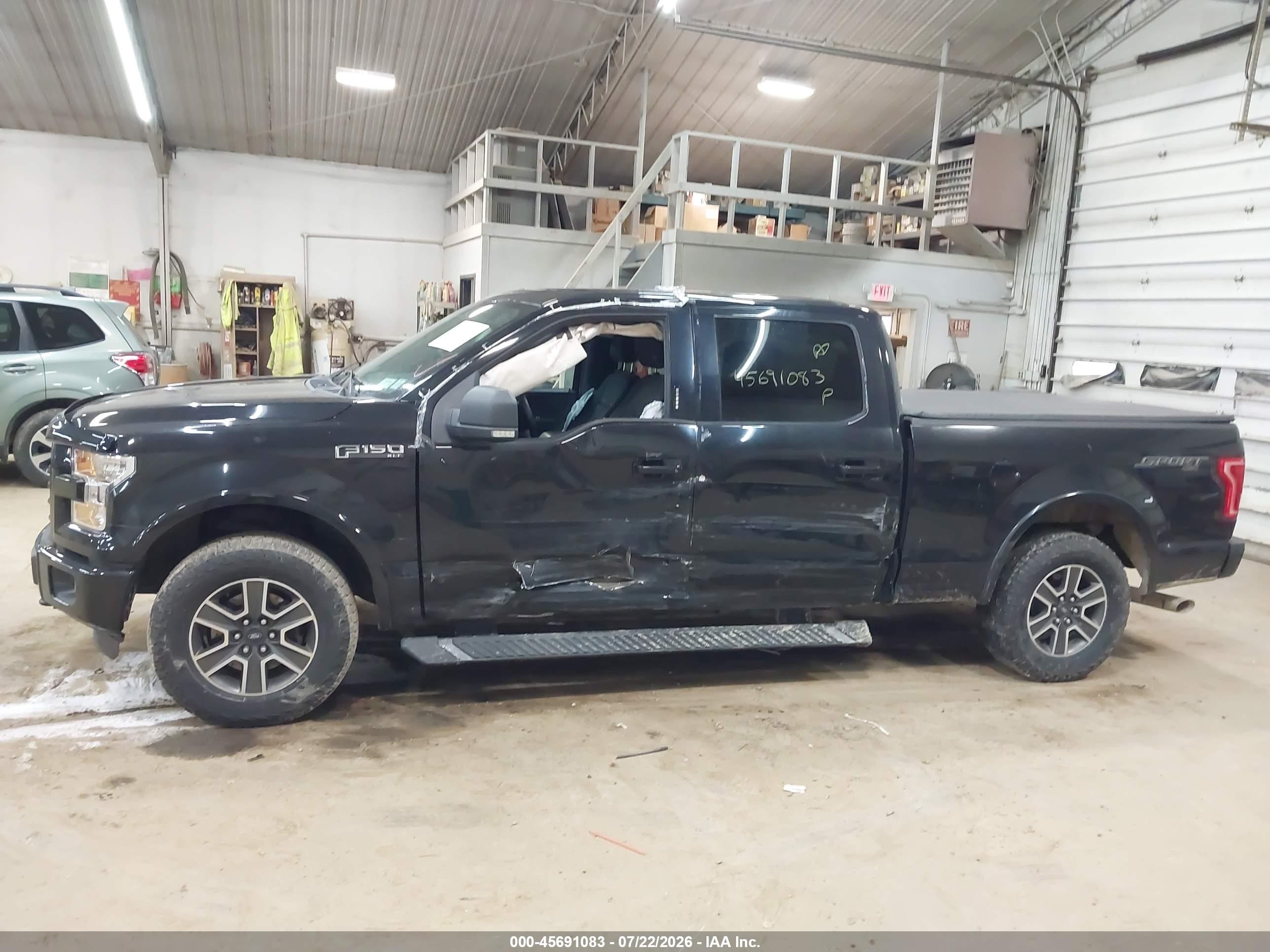 2015 Ford F-150 Xlt Black vin: 1FTFW1EF5FFA07026