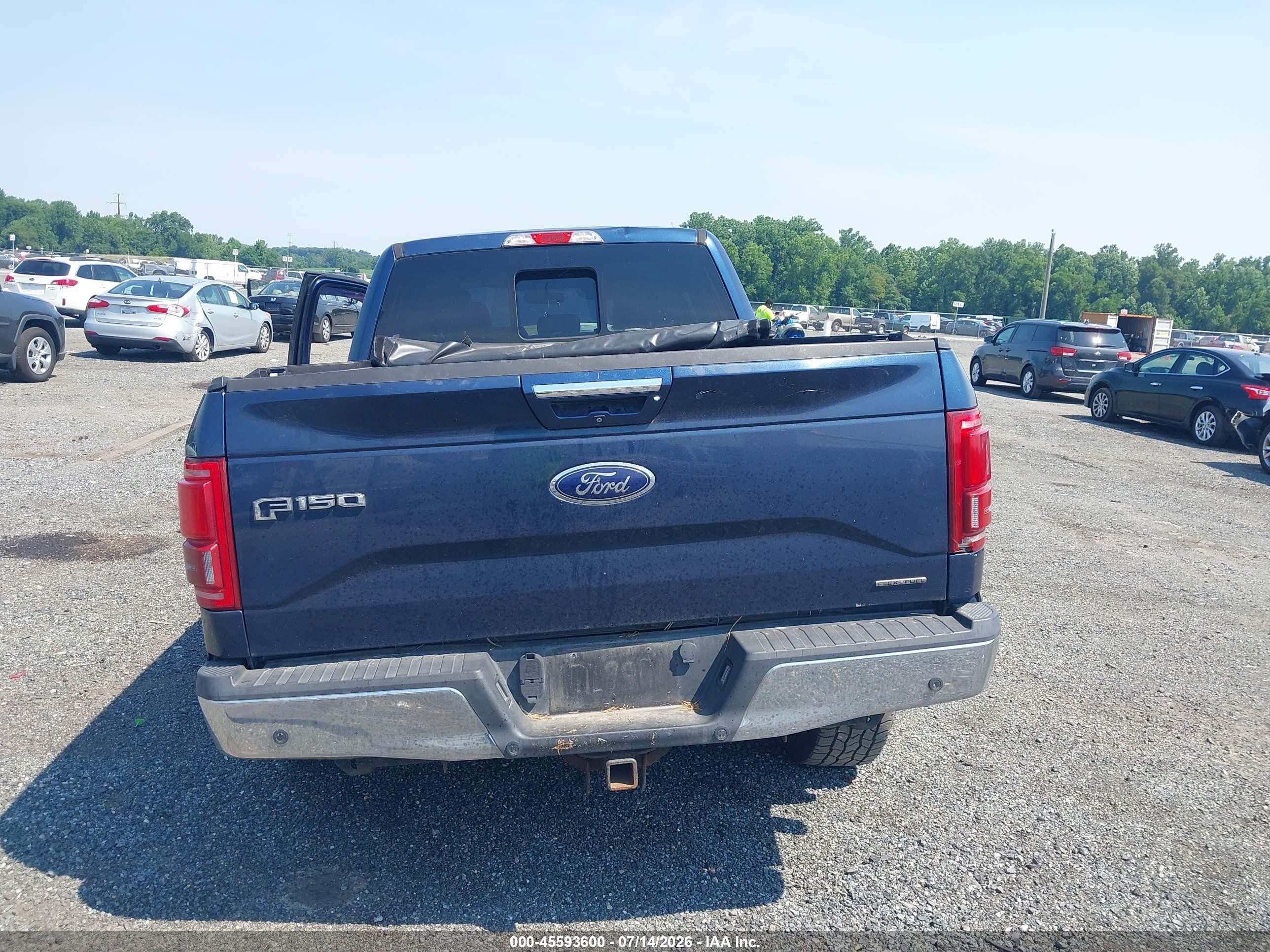 2015 Ford F-150 Lariat Blue vin: 1FTFW1EF5FFA21220