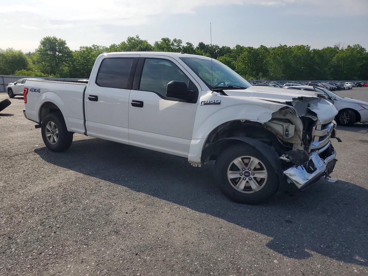 2015 Ford F150 Supercrew White vin: 1FTFW1EF5FFB50140