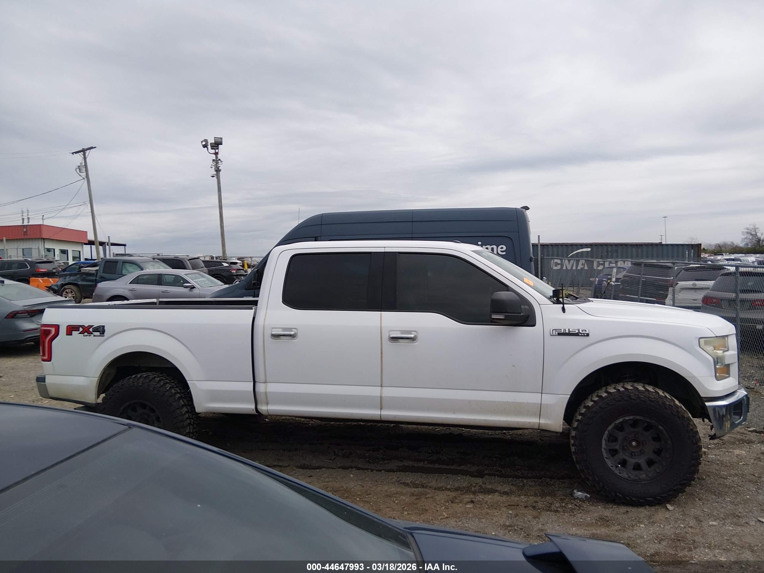 2015 Ford F-150 Xlt White vin: 1FTFW1EF5FKE22189