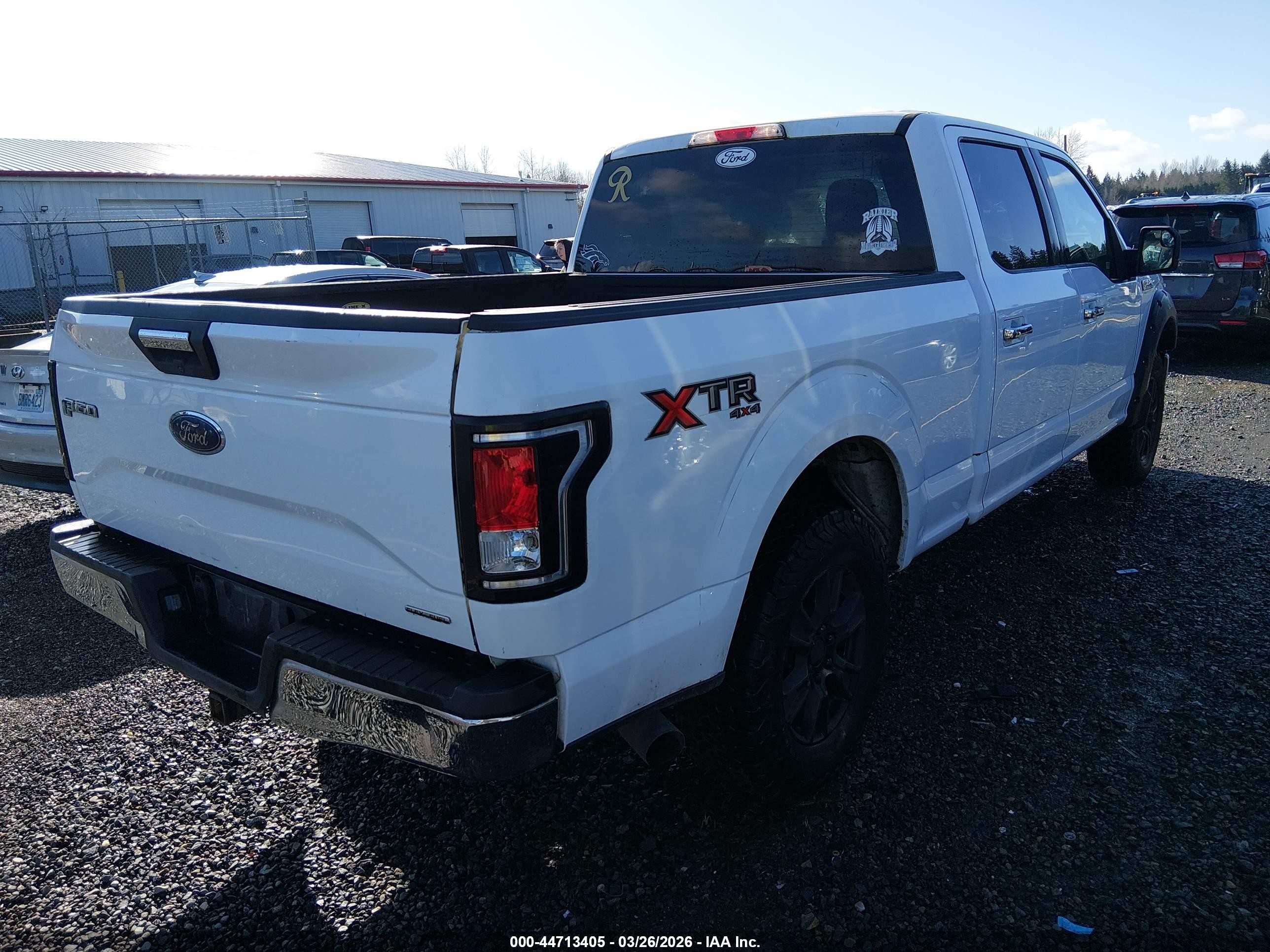 2015 Ford F-150 Xlt White vin: 1FTFW1EF5FKE93702