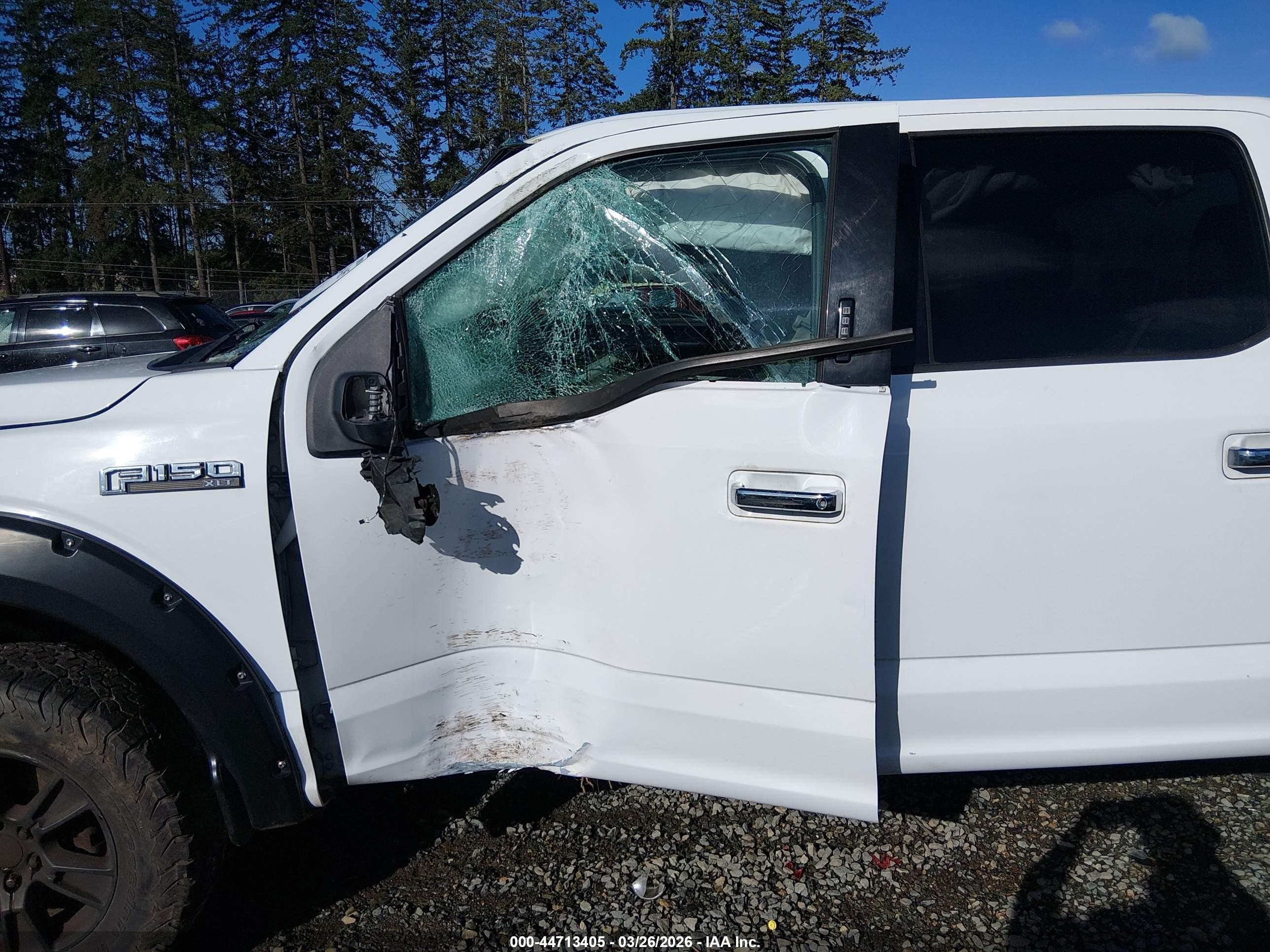 2015 Ford F-150 Xlt White vin: 1FTFW1EF5FKE93702