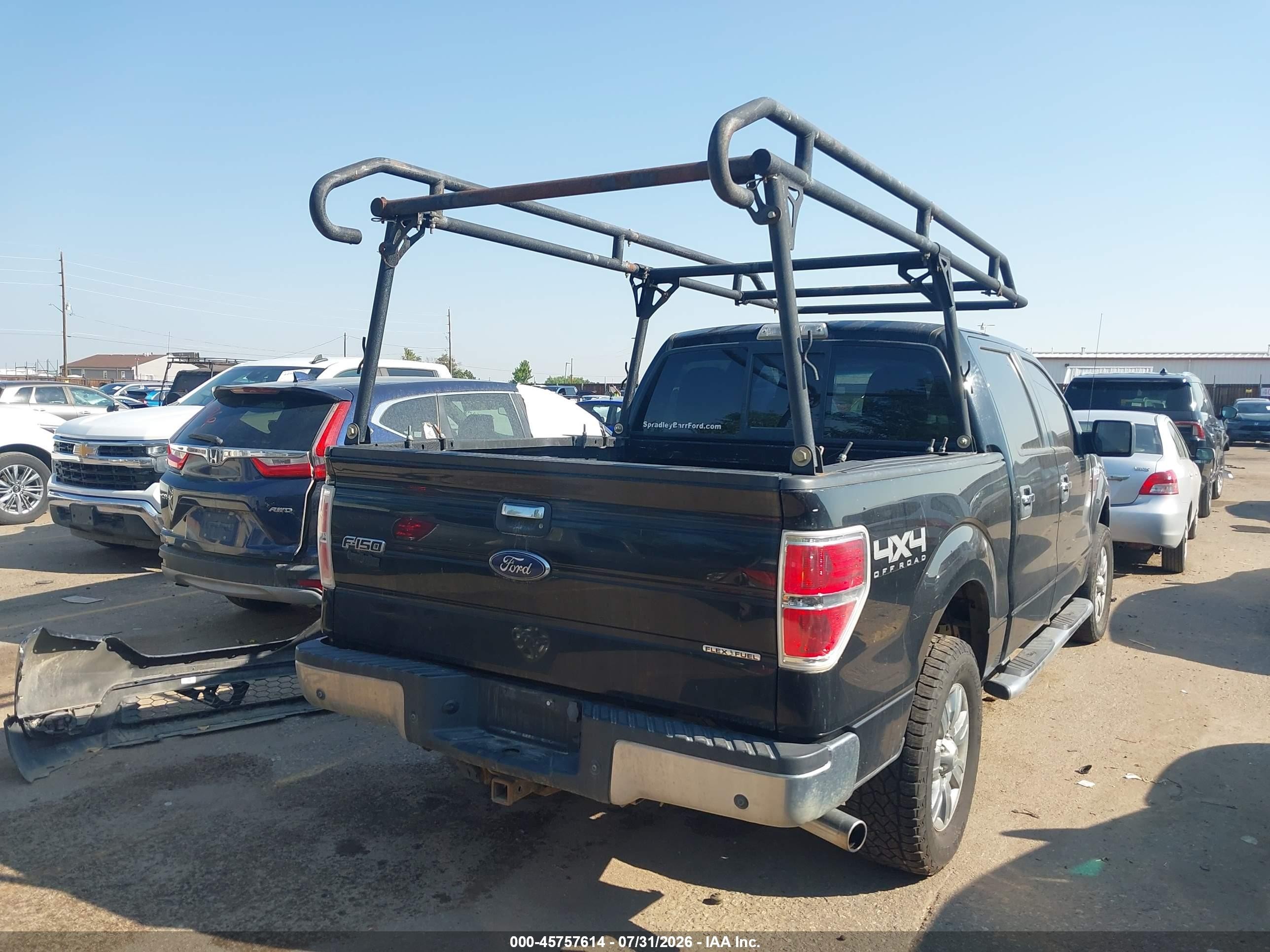 2011 Ford F-150 Xlt Black vin: 1FTFW1EF6BFD35257