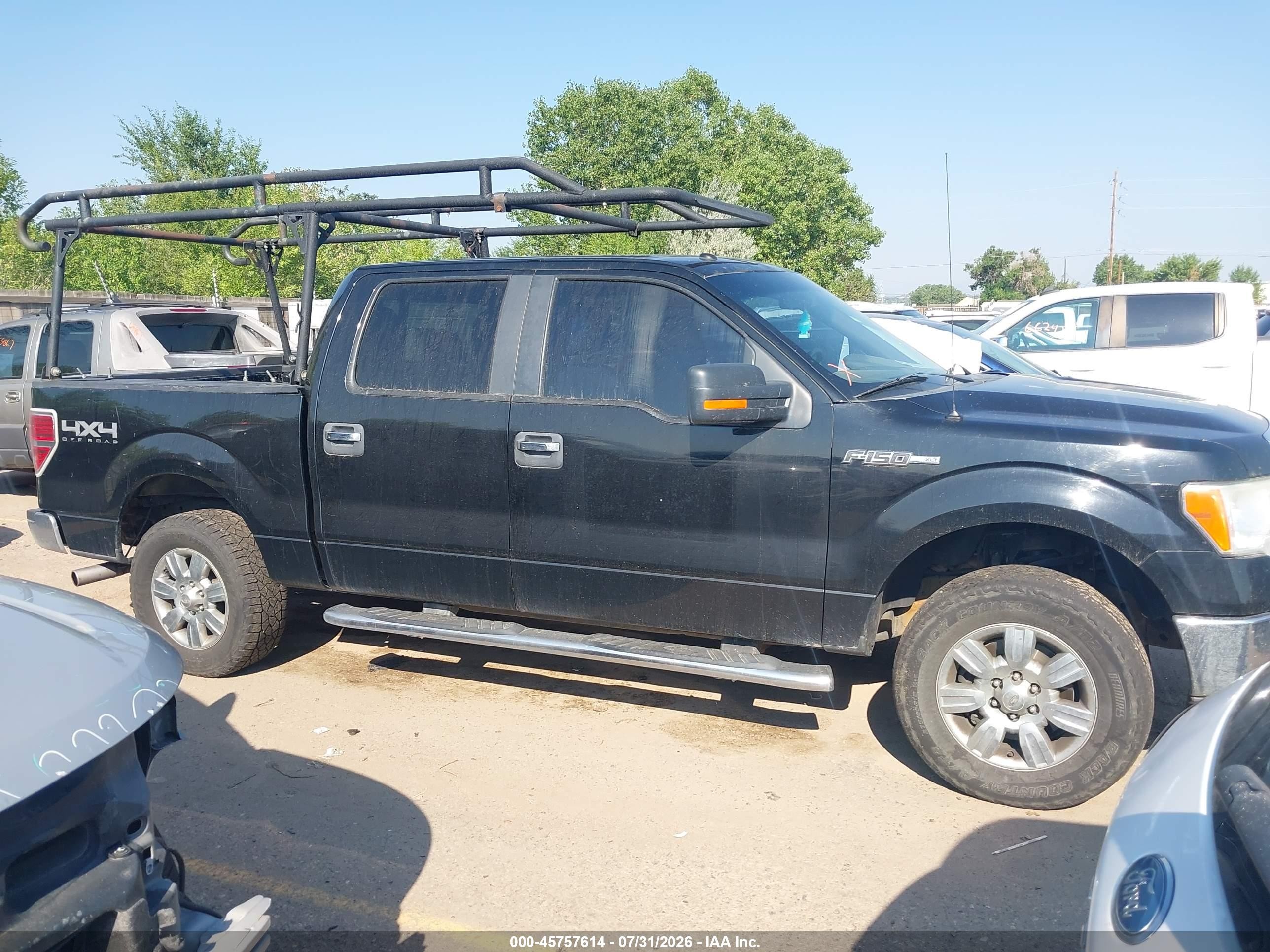 2011 Ford F-150 Xlt Black vin: 1FTFW1EF6BFD35257