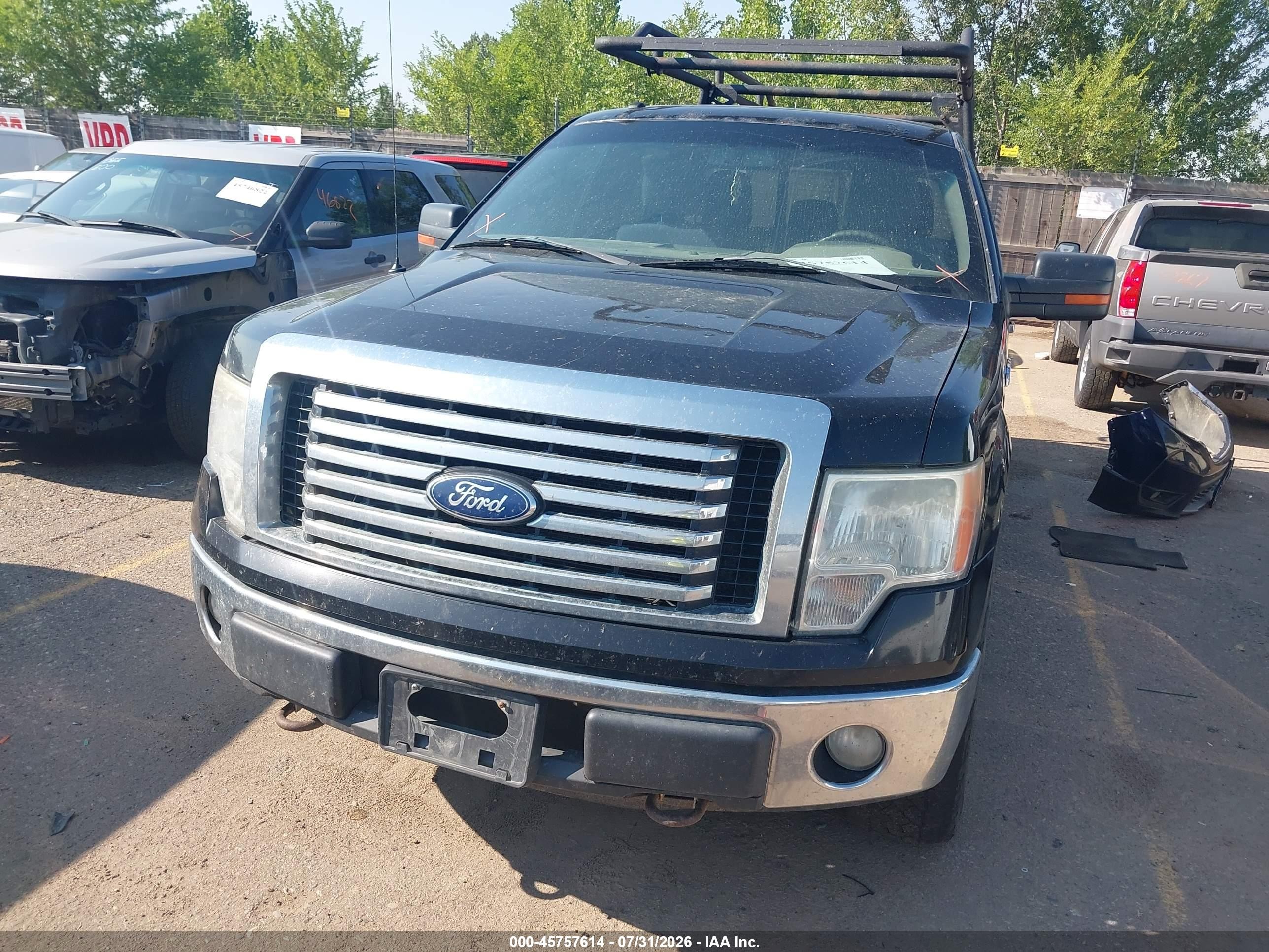 2011 Ford F-150 Xlt Black vin: 1FTFW1EF6BFD35257