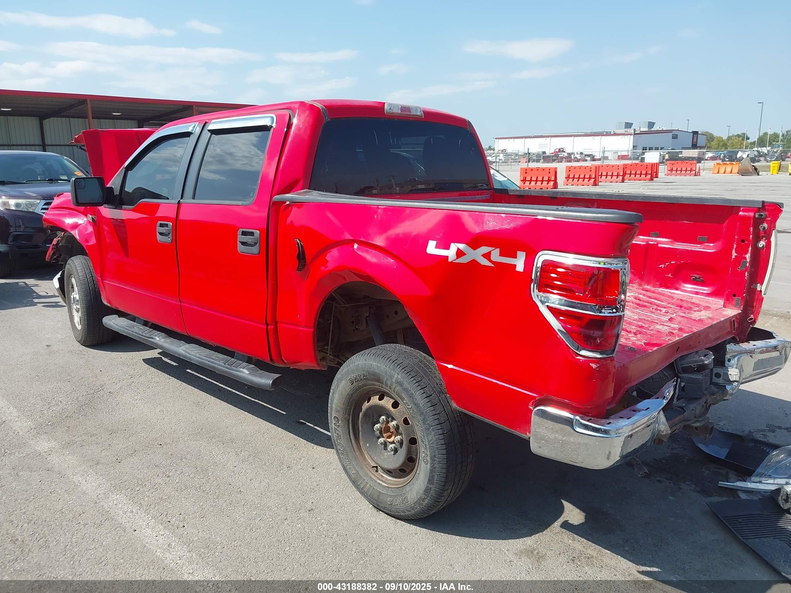 2012 Ford F-150 Xlt Red vin: 1FTFW1EF6CFB14954