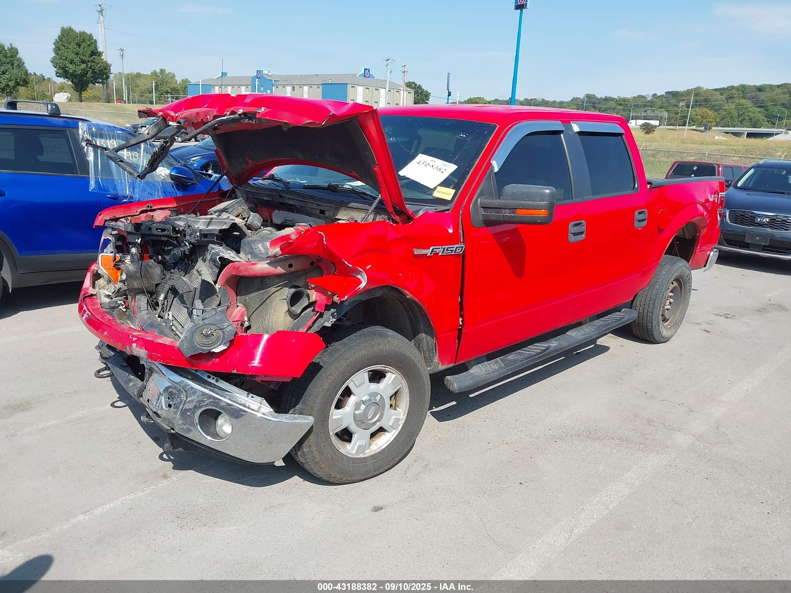 2012 Ford F-150 Xlt Red vin: 1FTFW1EF6CFB14954