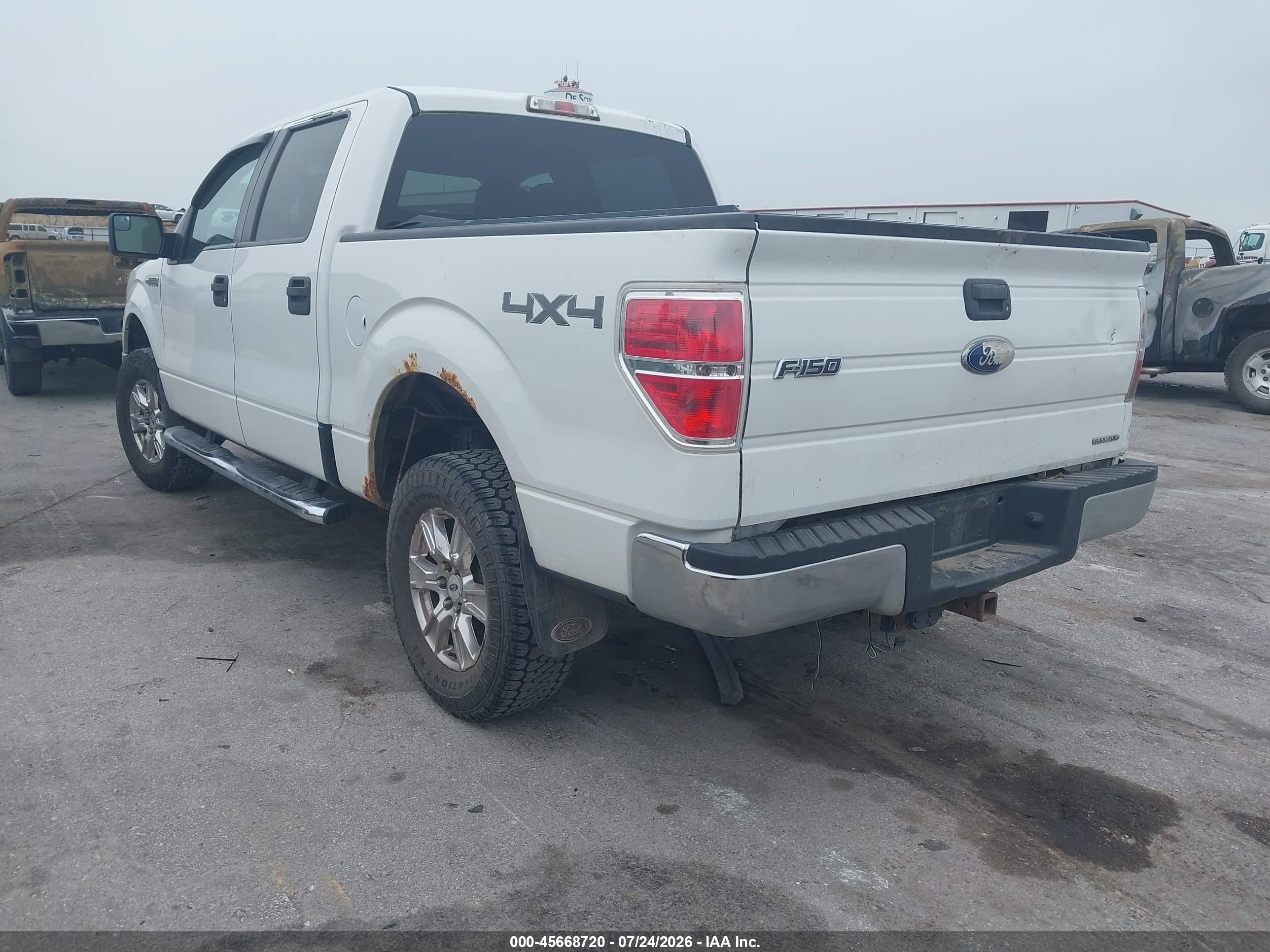 2012 Ford F-150 Xlt White vin: 1FTFW1EF6CFB58050