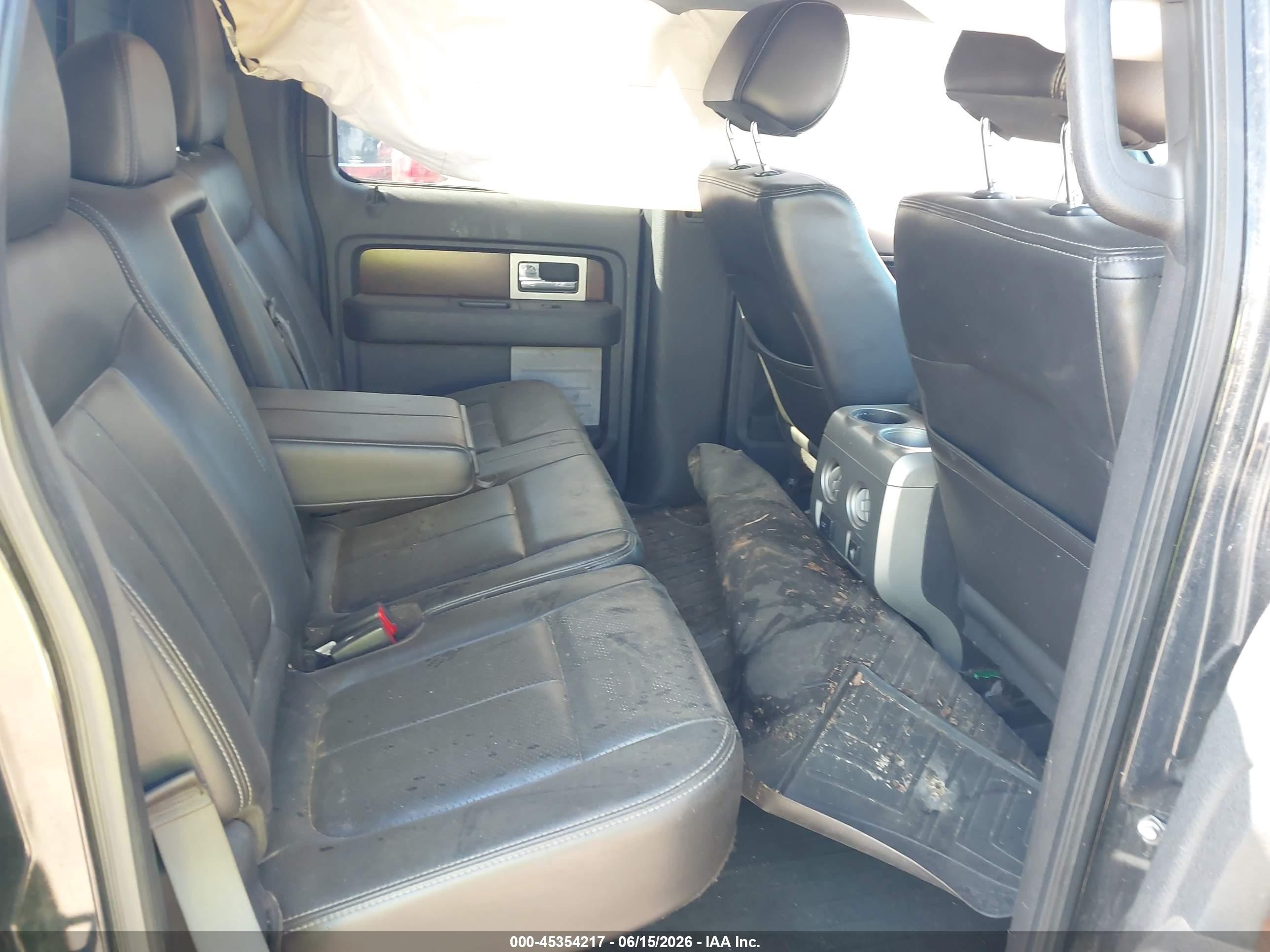 2012 Ford F-150 Lariat Black vin: 1FTFW1EF6CFC71870