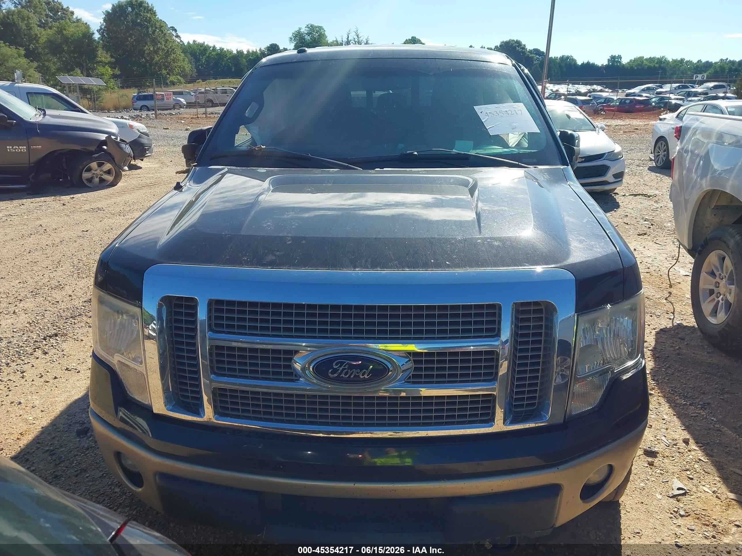 2012 Ford F-150 Lariat Black vin: 1FTFW1EF6CFC71870