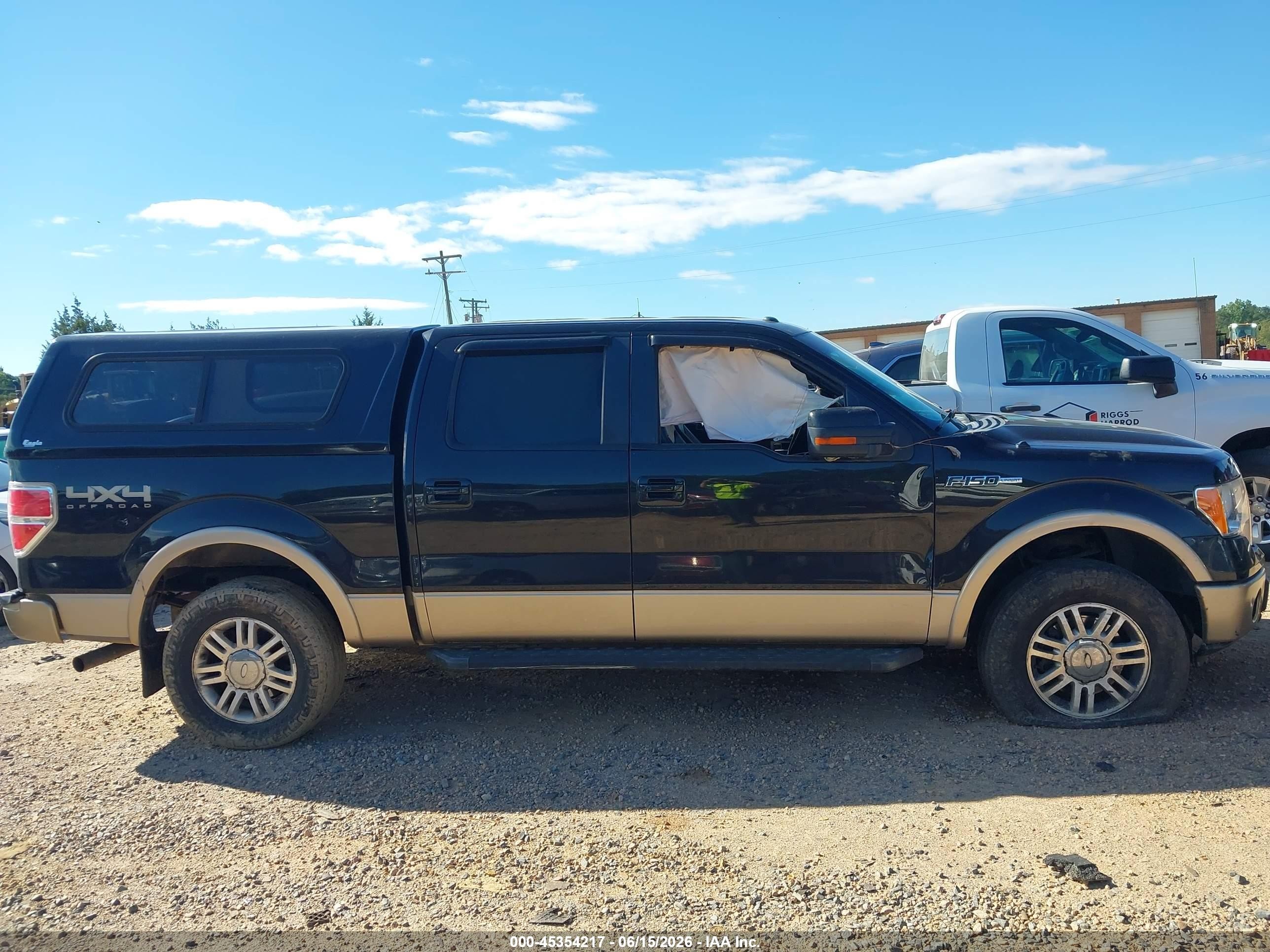 2012 Ford F-150 Lariat Black vin: 1FTFW1EF6CFC71870