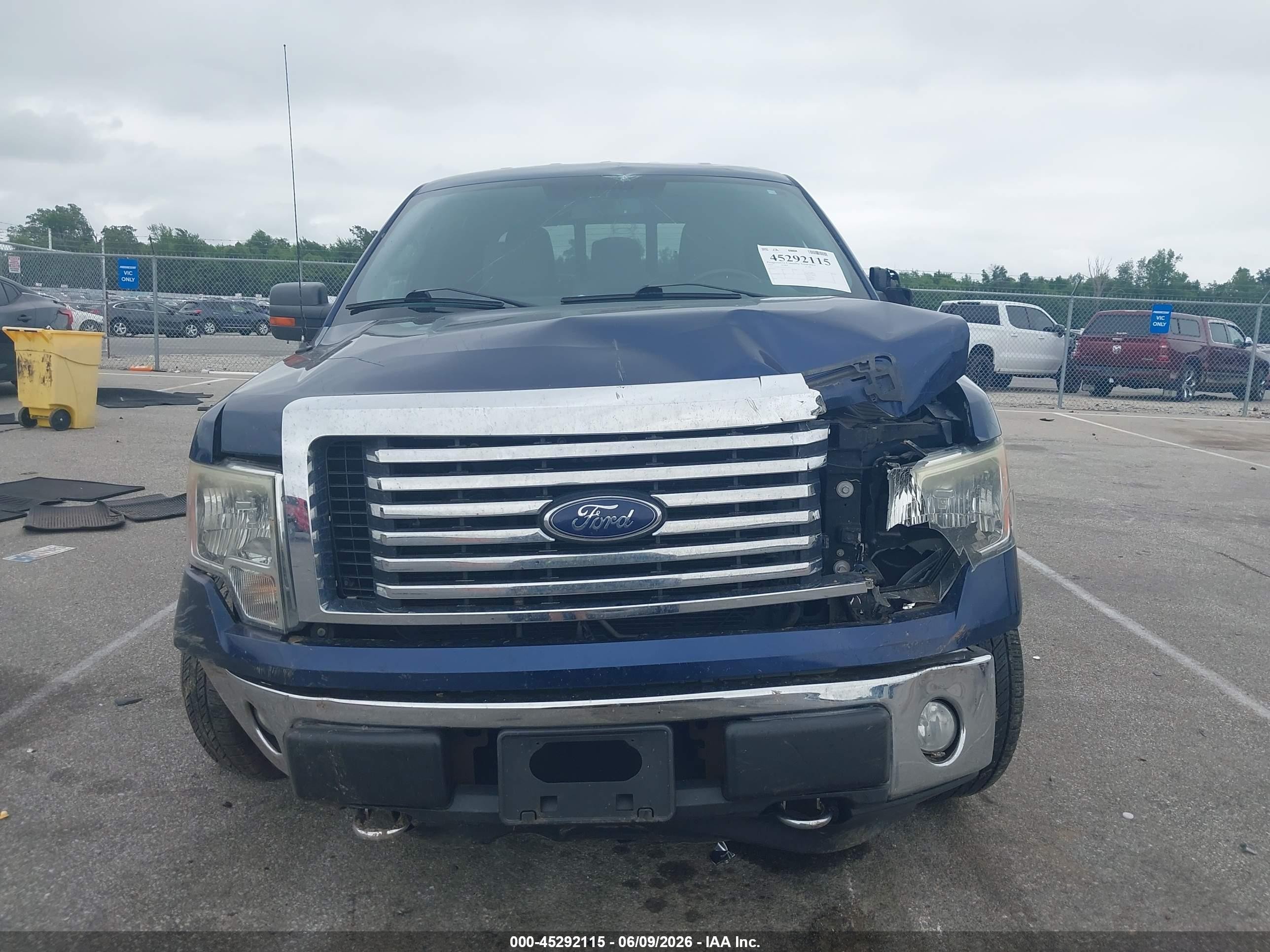 2012 Ford F-150 Xlt Blue vin: 1FTFW1EF6CFC73473