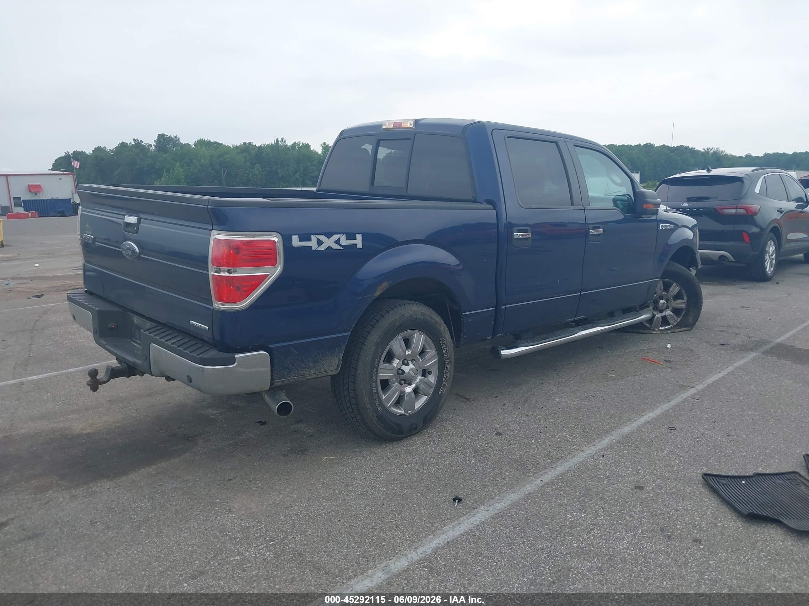 2012 Ford F-150 Xlt Blue vin: 1FTFW1EF6CFC73473