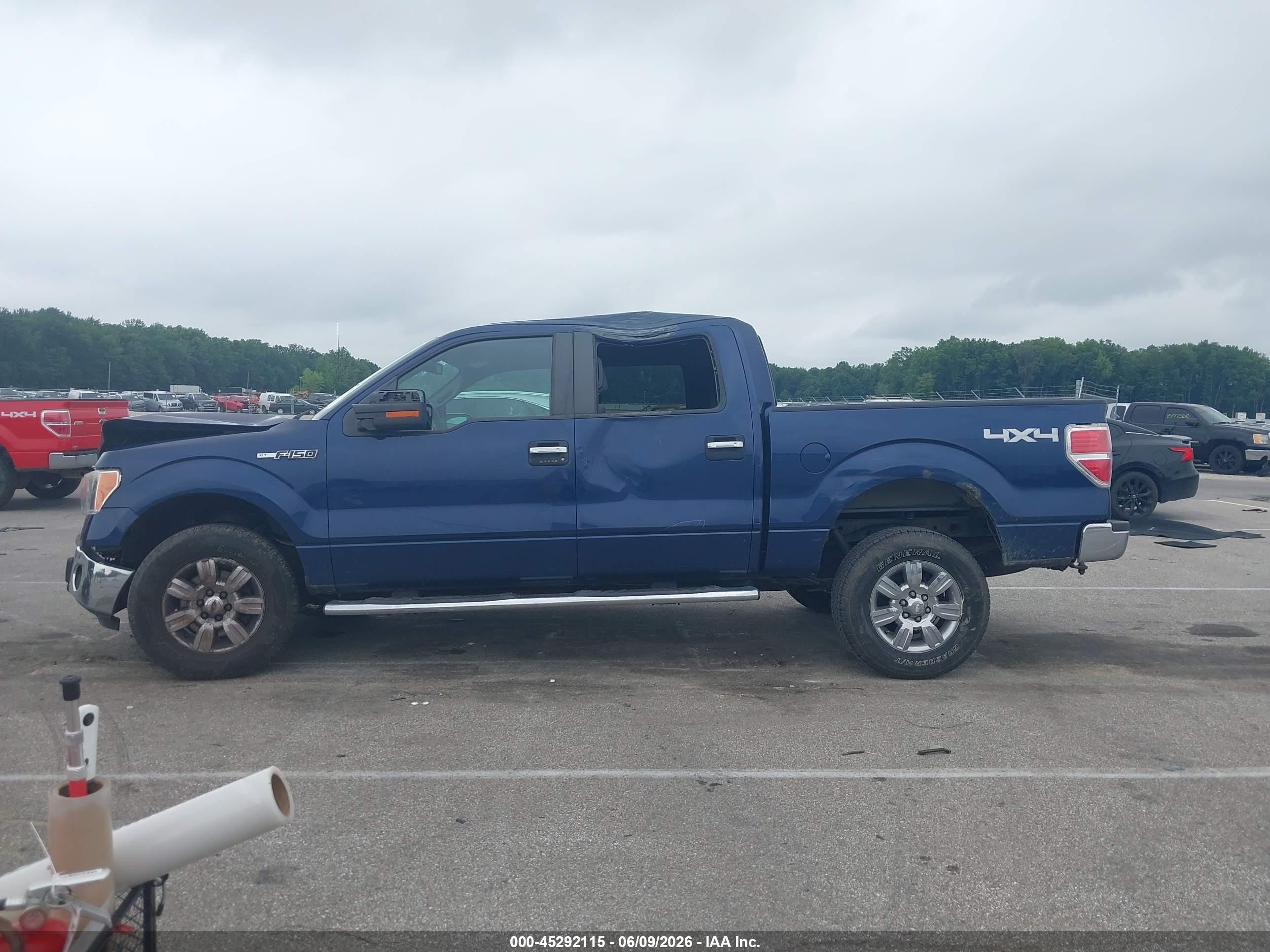 2012 Ford F-150 Xlt Blue vin: 1FTFW1EF6CFC73473