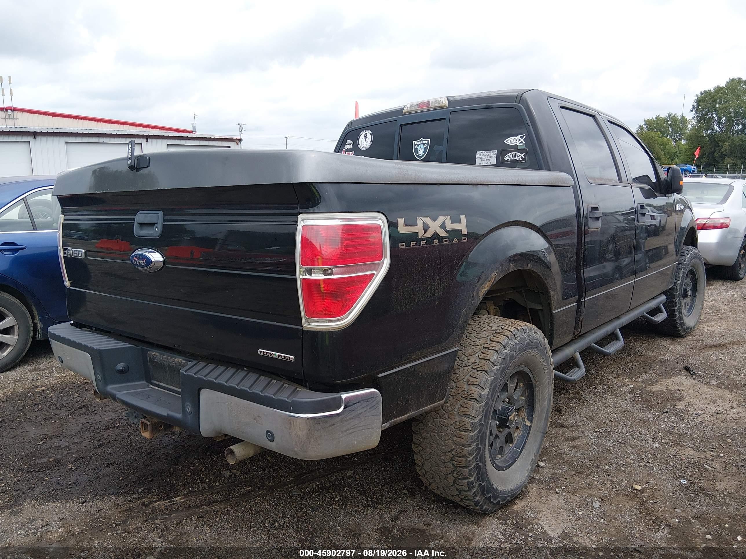 2012 Ford F150 Supercrew Черный vin: 1FTFW1EF6CFD00087
