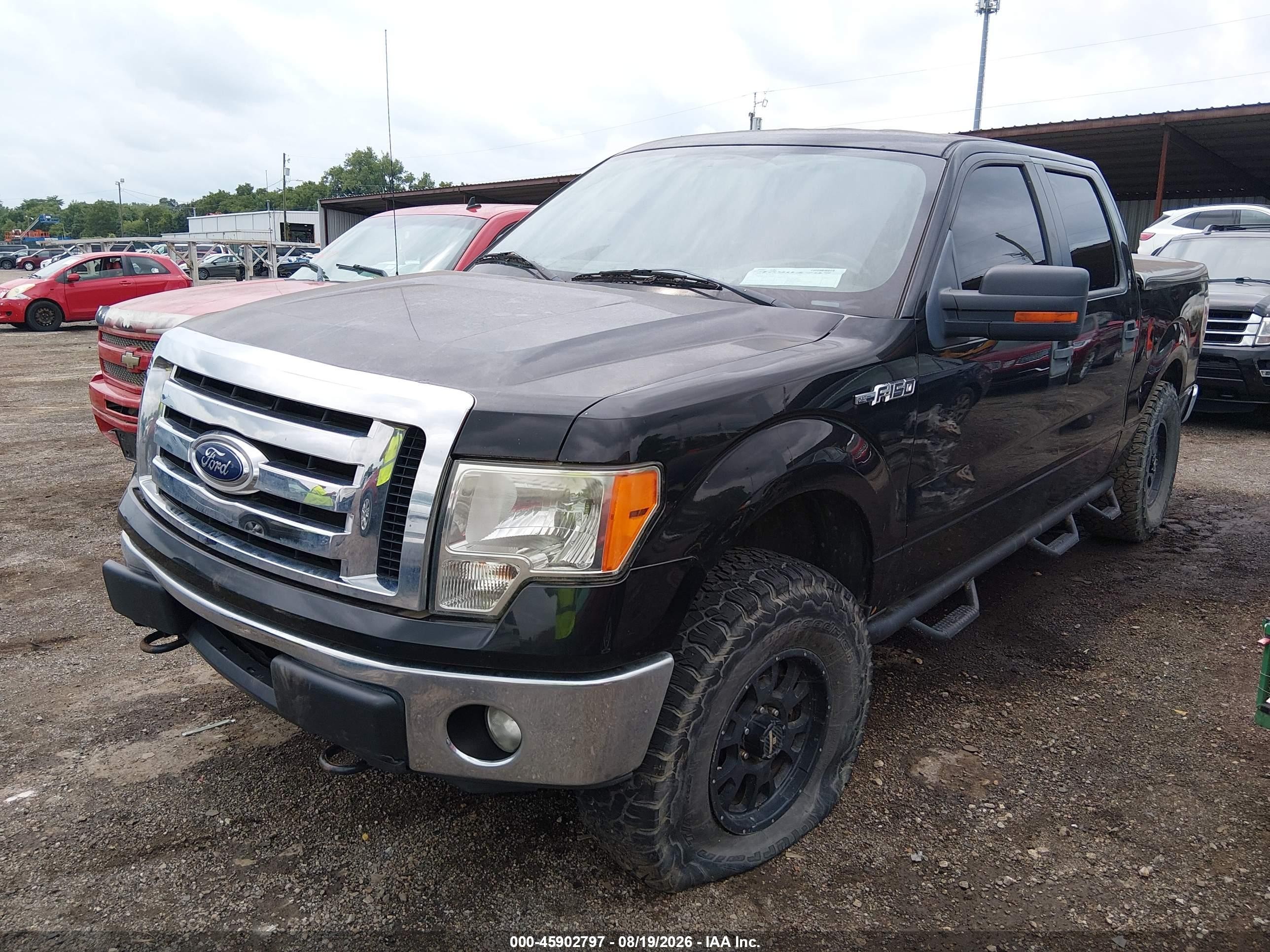 2012 Ford F150 Supercrew Черный vin: 1FTFW1EF6CFD00087