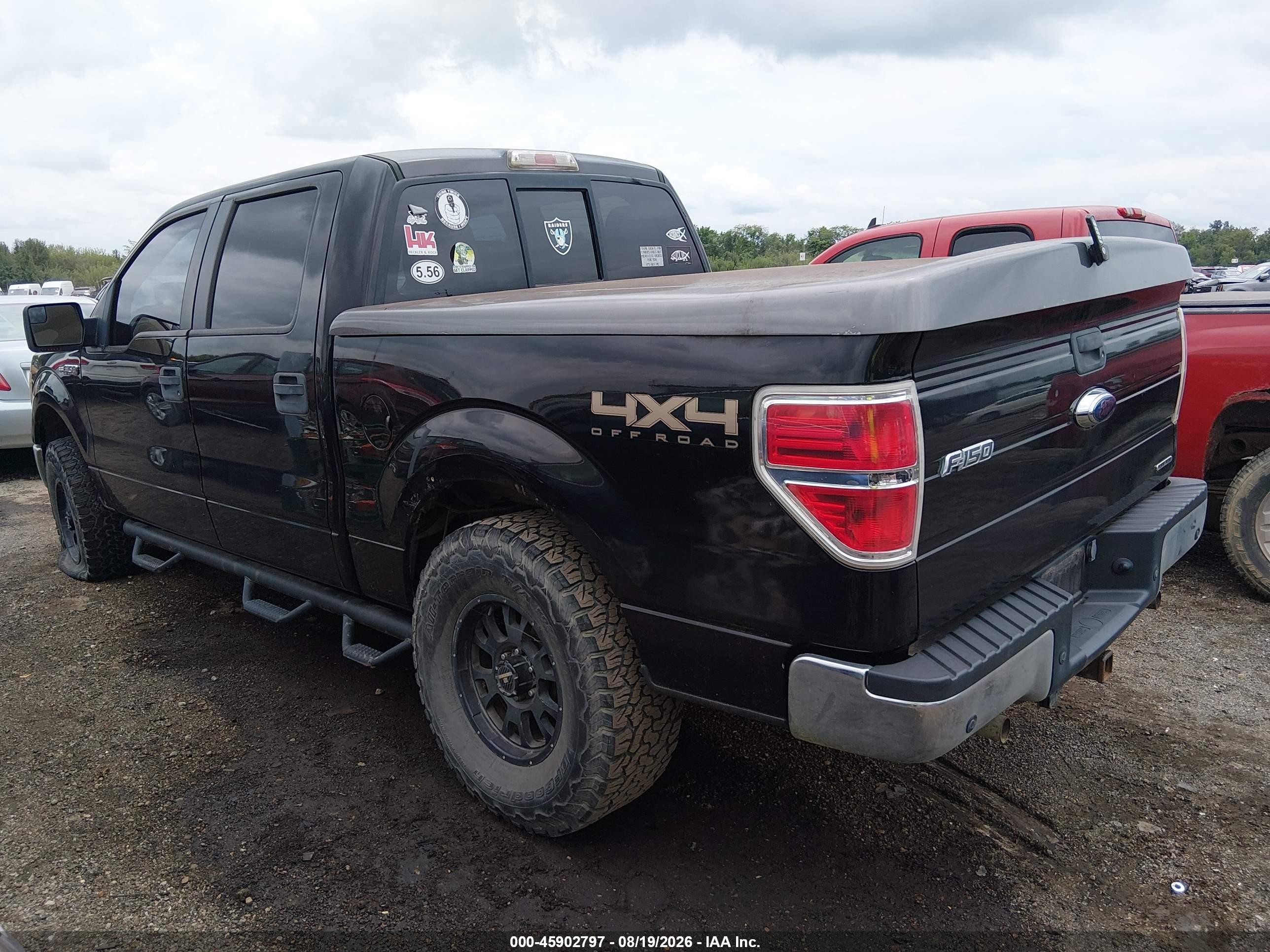 2012 Ford F150 Supercrew Черный vin: 1FTFW1EF6CFD00087