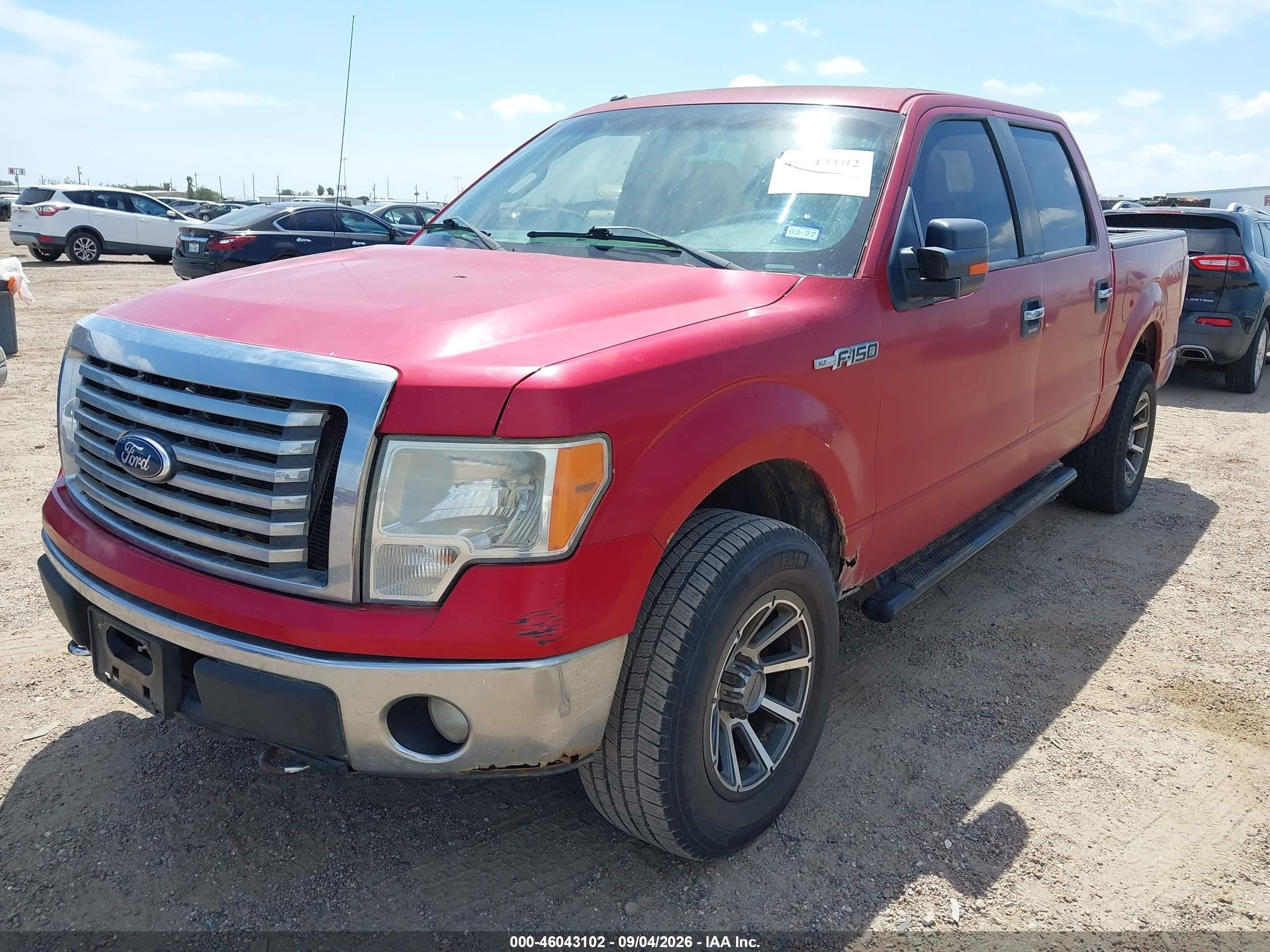 2012 Ford F-150 Xlt Красный vin: 1FTFW1EF6CKD13316