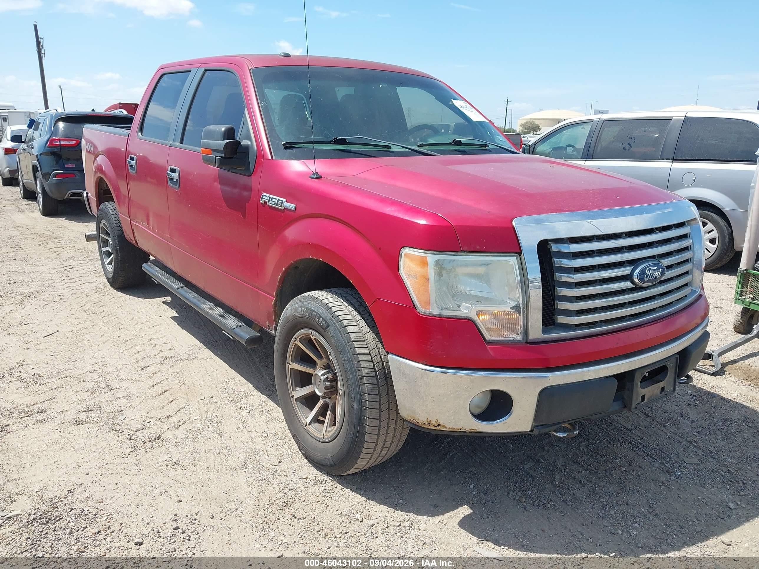 2012 Ford F-150 Xlt Красный vin: 1FTFW1EF6CKD13316