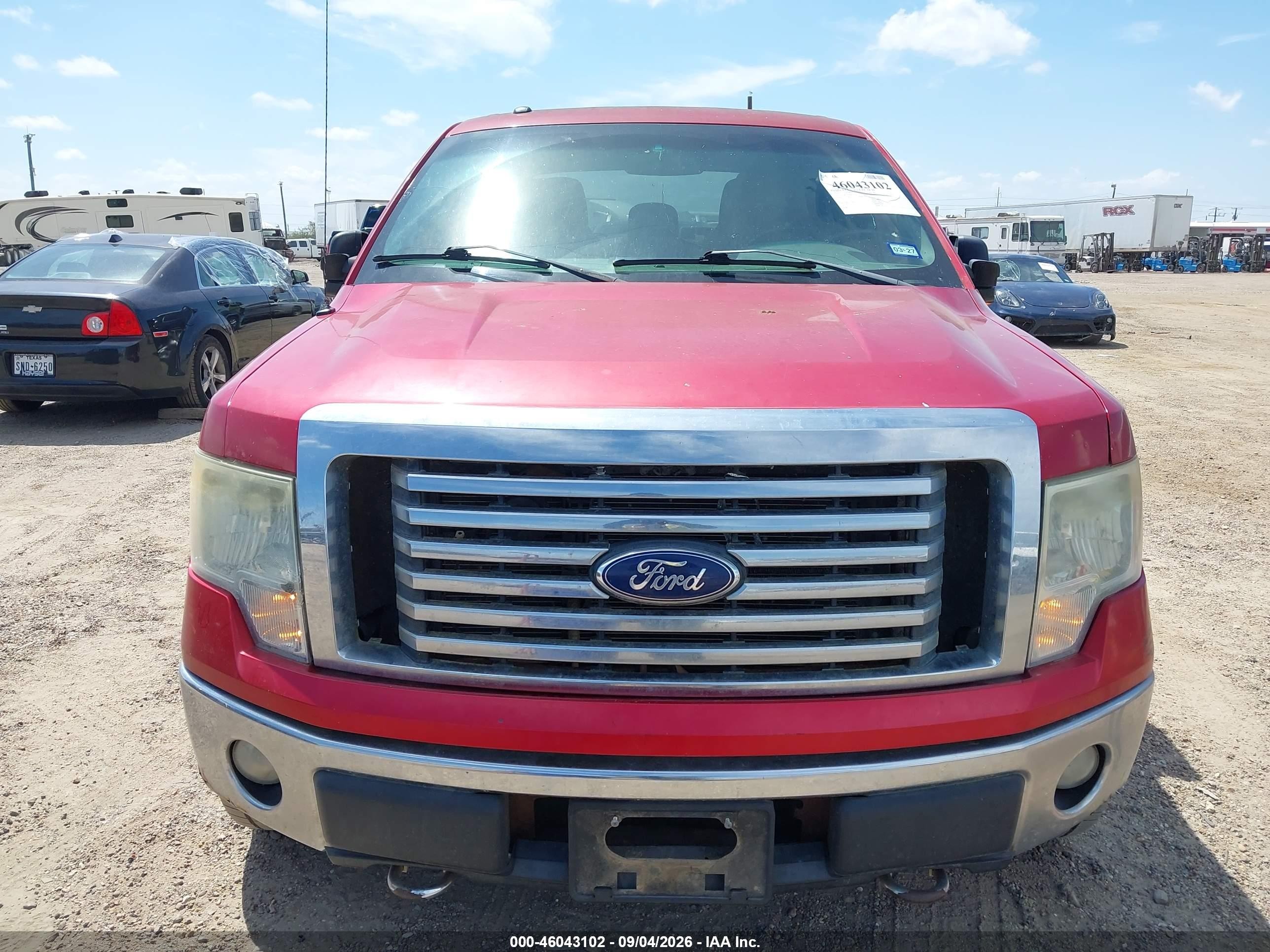 2012 Ford F-150 Xlt Красный vin: 1FTFW1EF6CKD13316