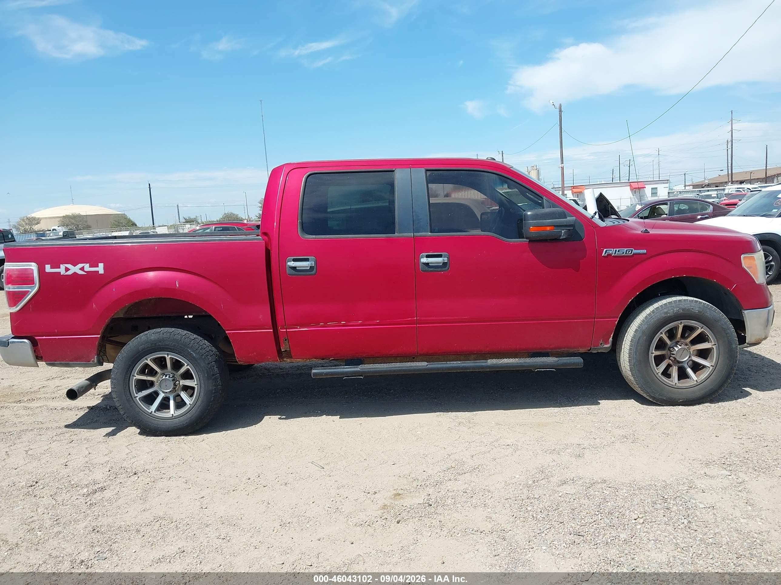 2012 Ford F-150 Xlt Красный vin: 1FTFW1EF6CKD13316