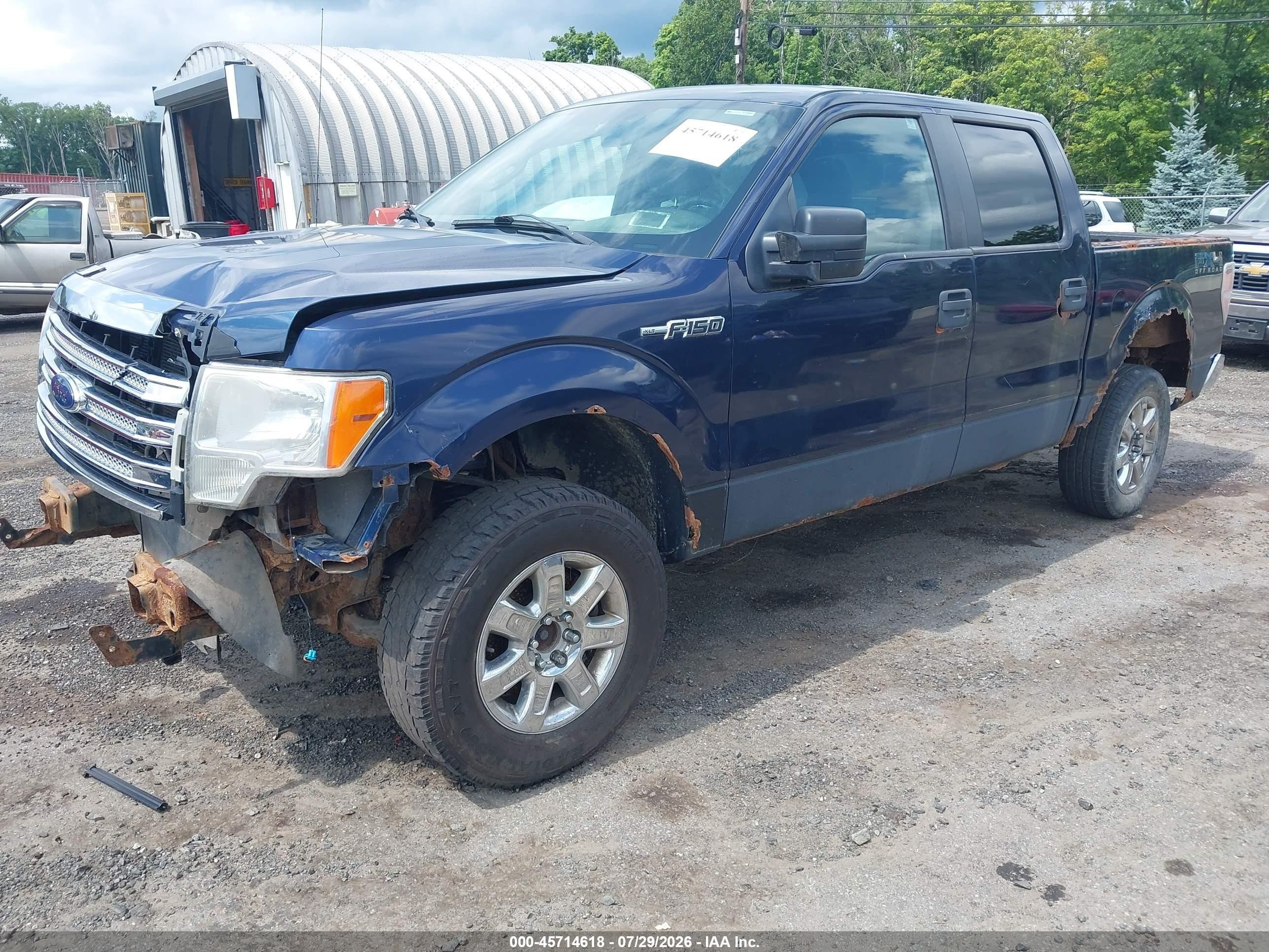 2012 Ford F-150 Xlt Blue vin: 1FTFW1EF6CKD18497