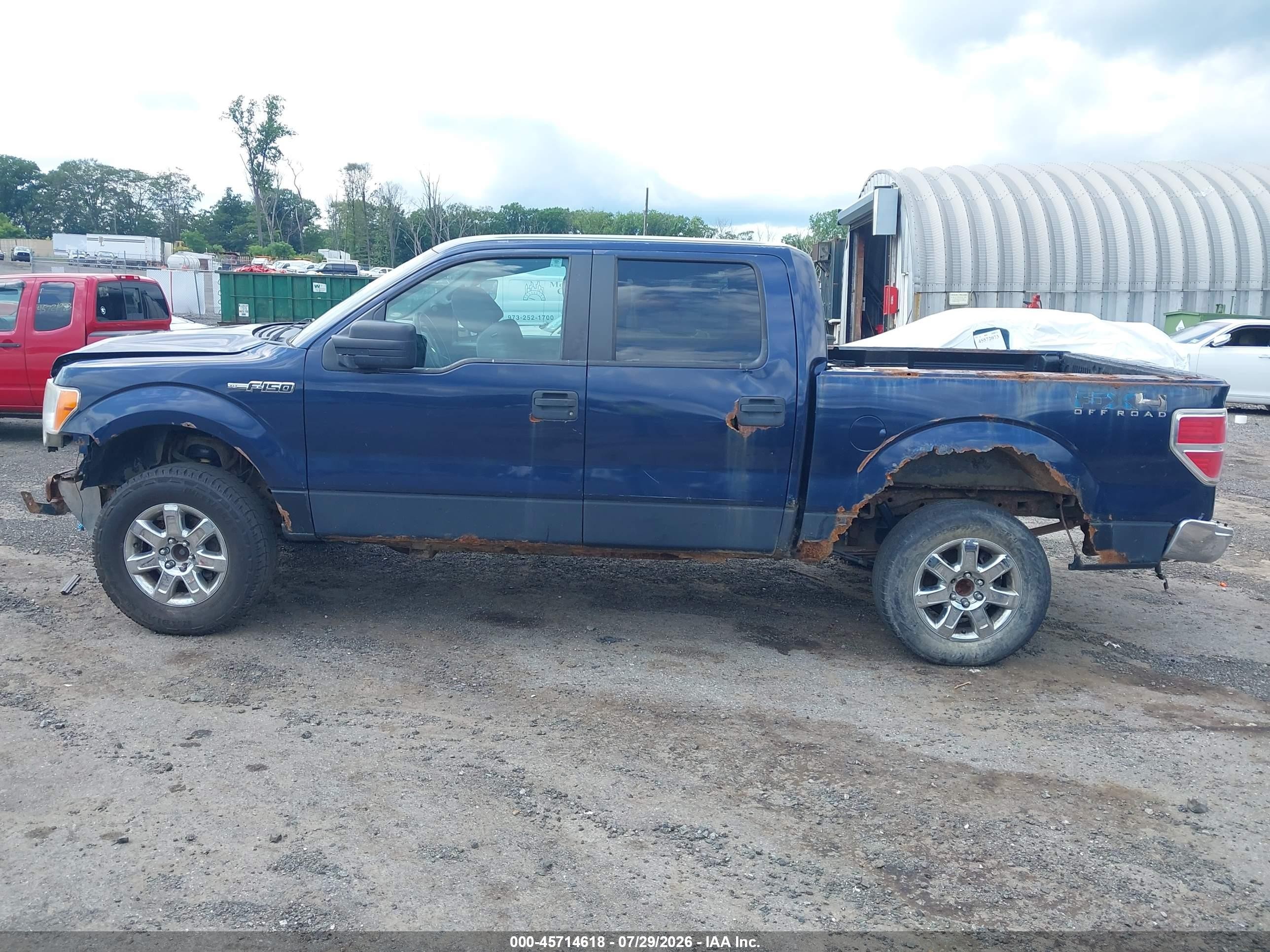 2012 Ford F-150 Xlt Blue vin: 1FTFW1EF6CKD18497