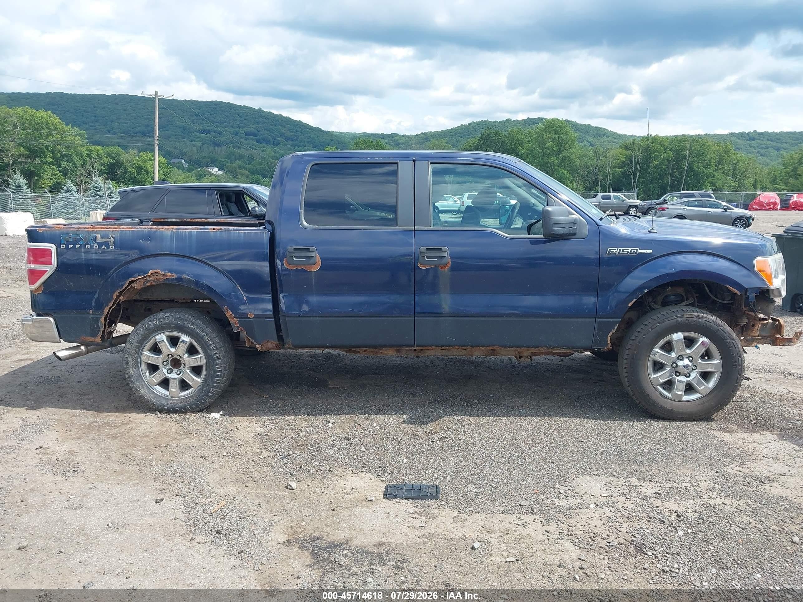 2012 Ford F-150 Xlt Blue vin: 1FTFW1EF6CKD18497