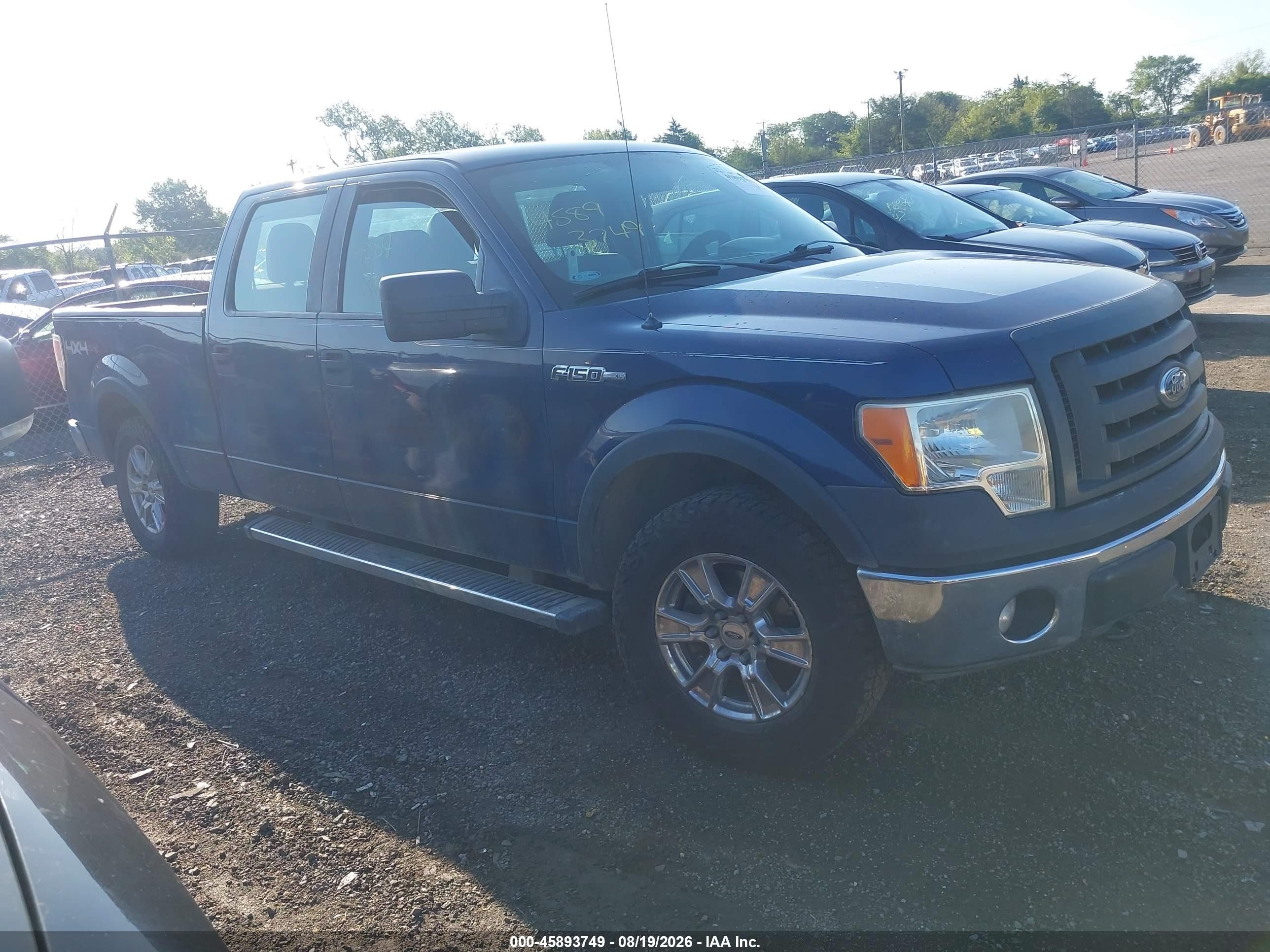 2012 Ford F-150 Xl Blue vin: 1FTFW1EF6CKD29225