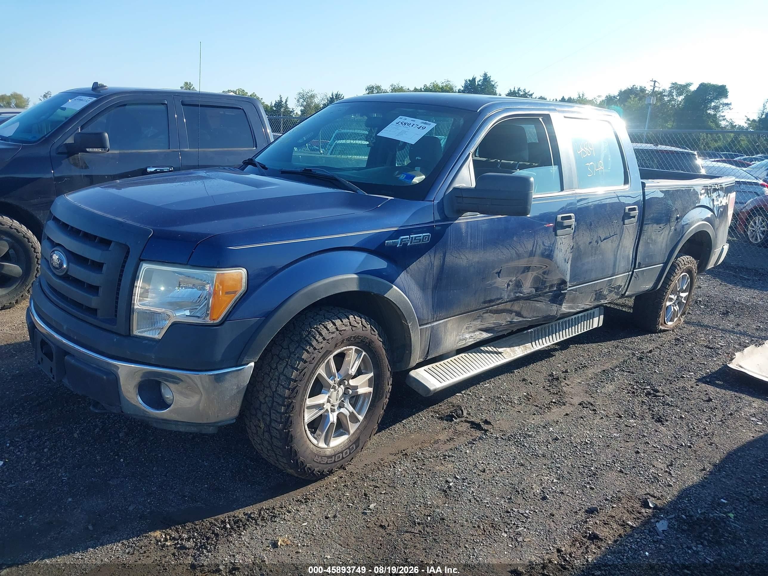 2012 Ford F-150 Xl Blue vin: 1FTFW1EF6CKD29225