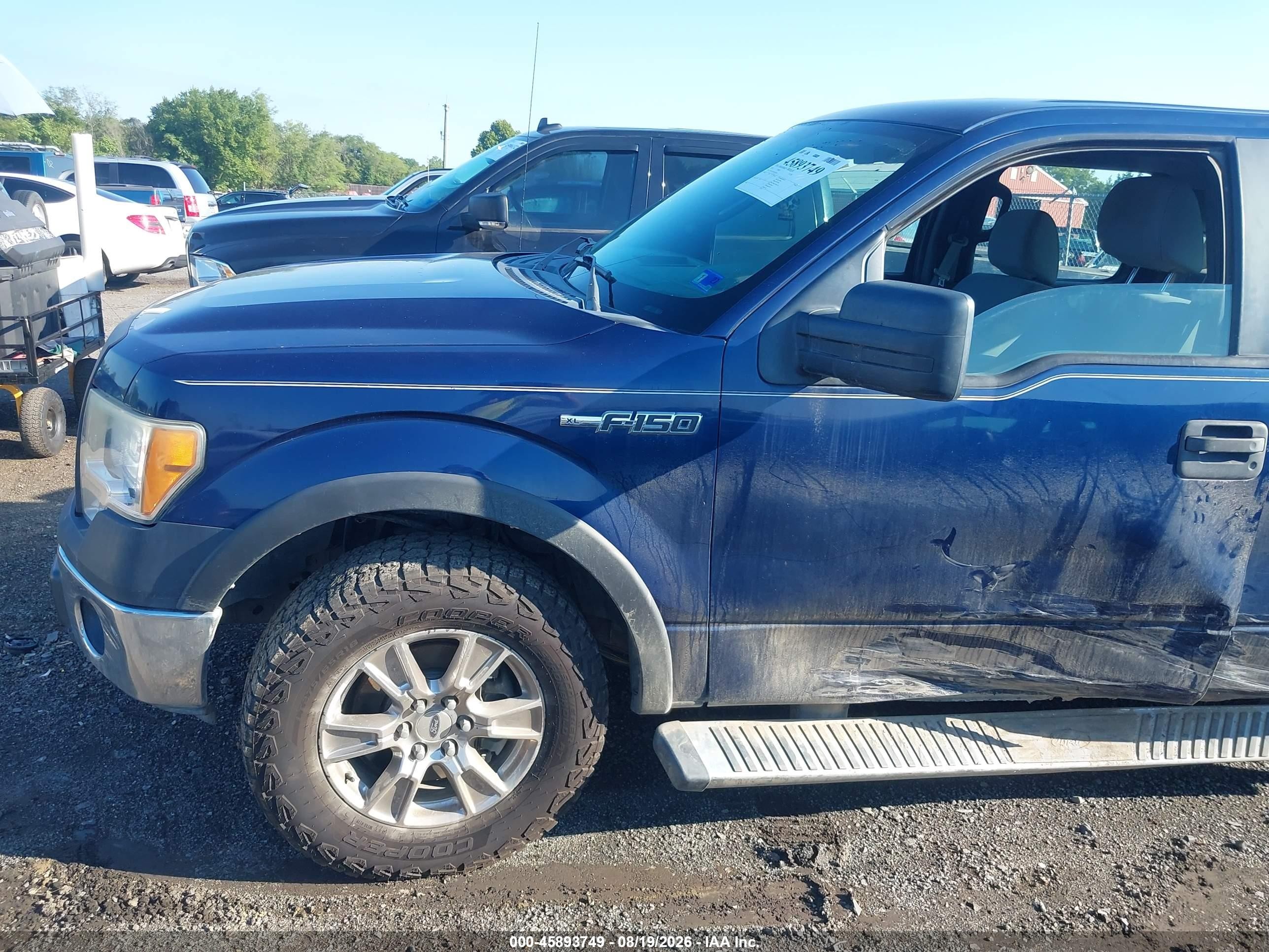 2012 Ford F-150 Xl Blue vin: 1FTFW1EF6CKD29225