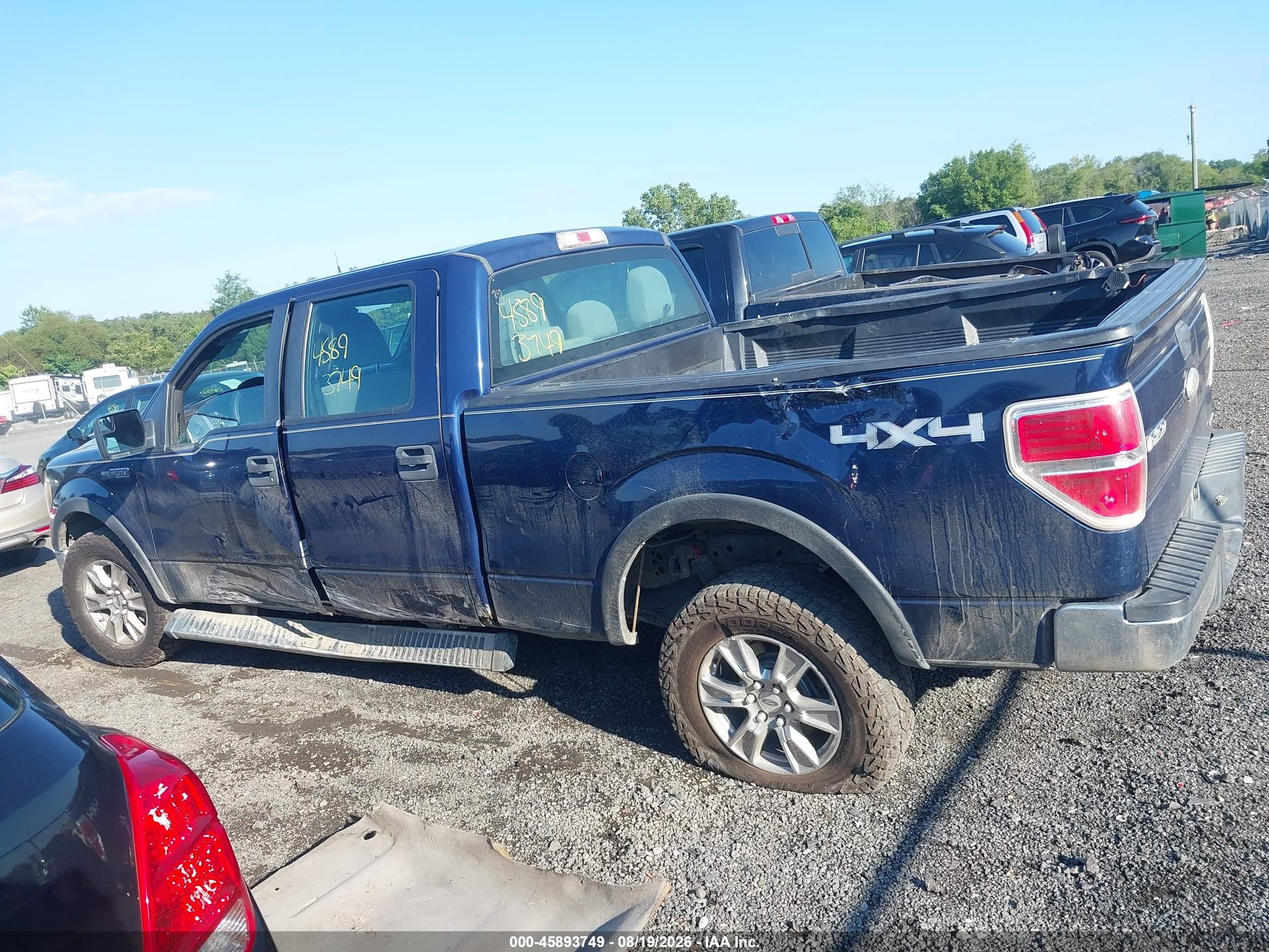 2012 Ford F-150 Xl Blue vin: 1FTFW1EF6CKD29225