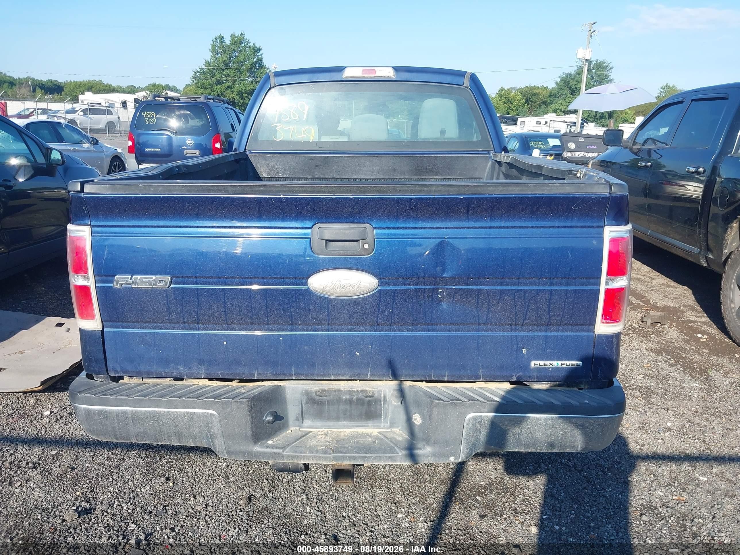 2012 Ford F-150 Xl Blue vin: 1FTFW1EF6CKD29225