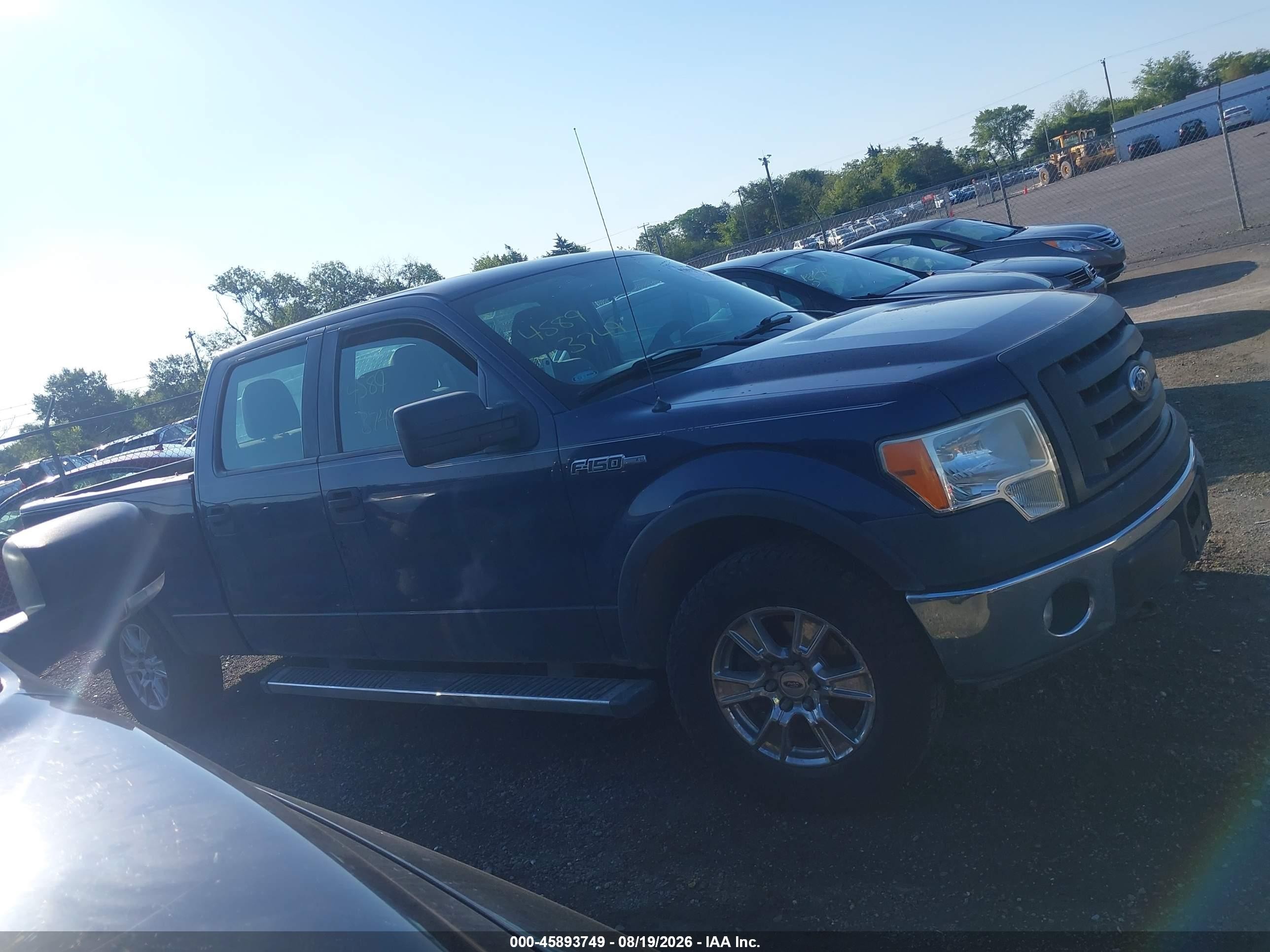2012 Ford F-150 Xl Blue vin: 1FTFW1EF6CKD29225
