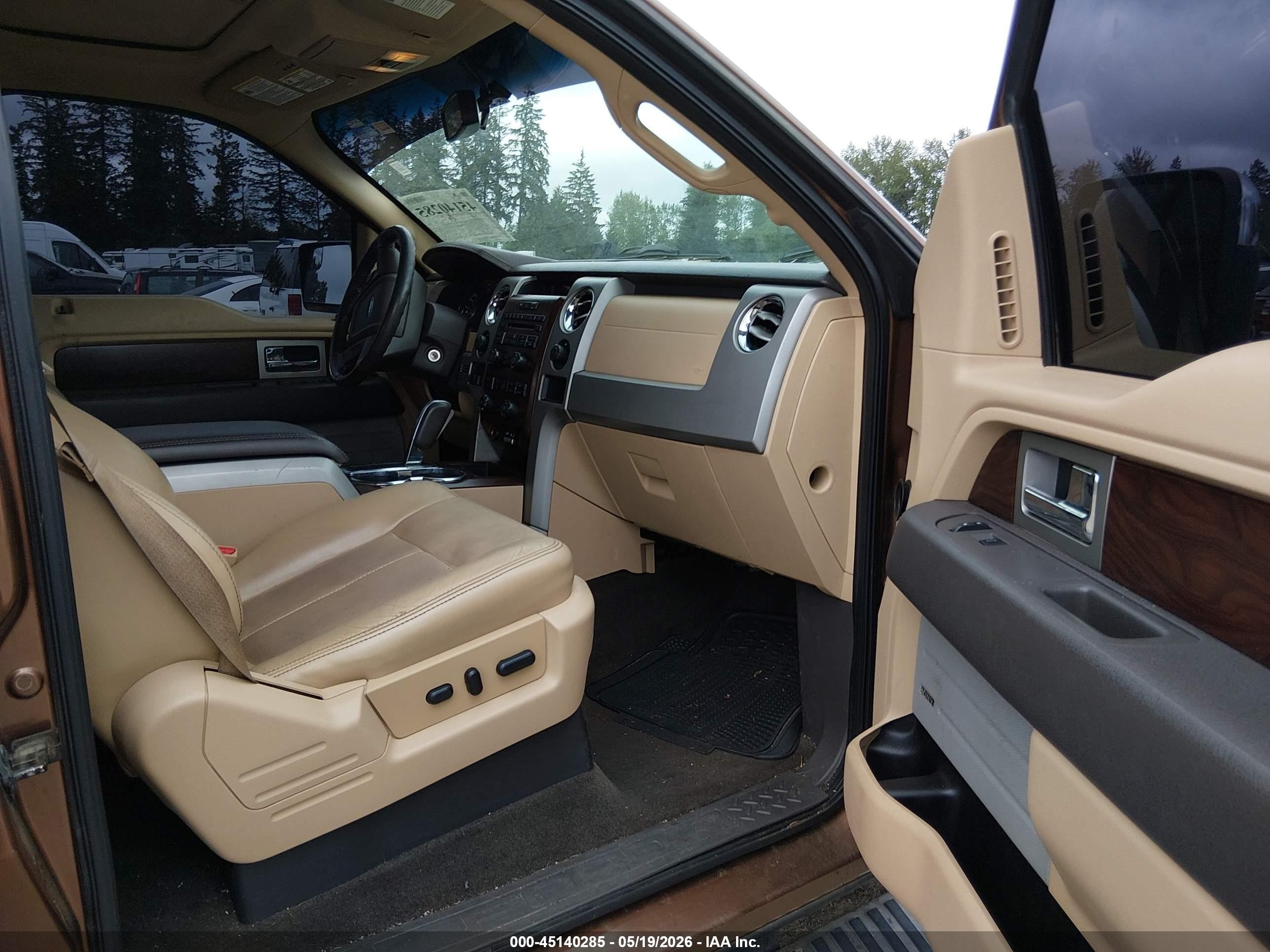 2012 Ford F-150 Lariat Brown vin: 1FTFW1EF6CKE11892
