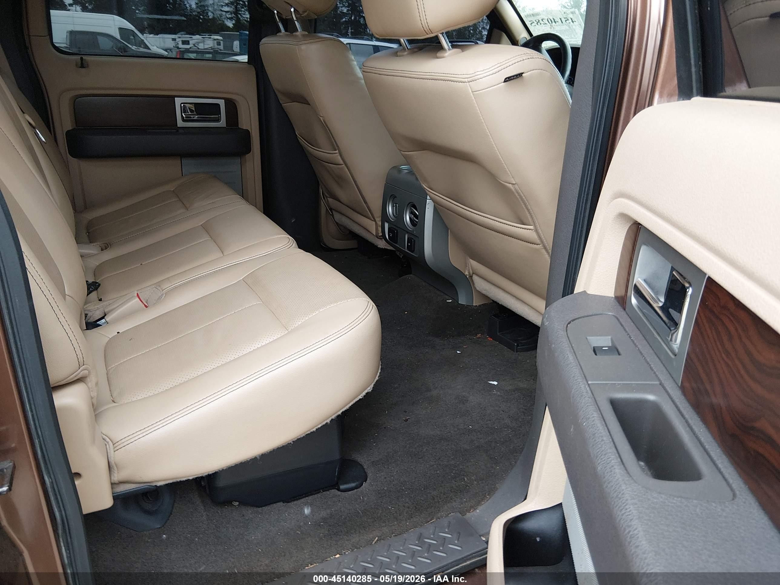 2012 Ford F-150 Lariat Brown vin: 1FTFW1EF6CKE11892