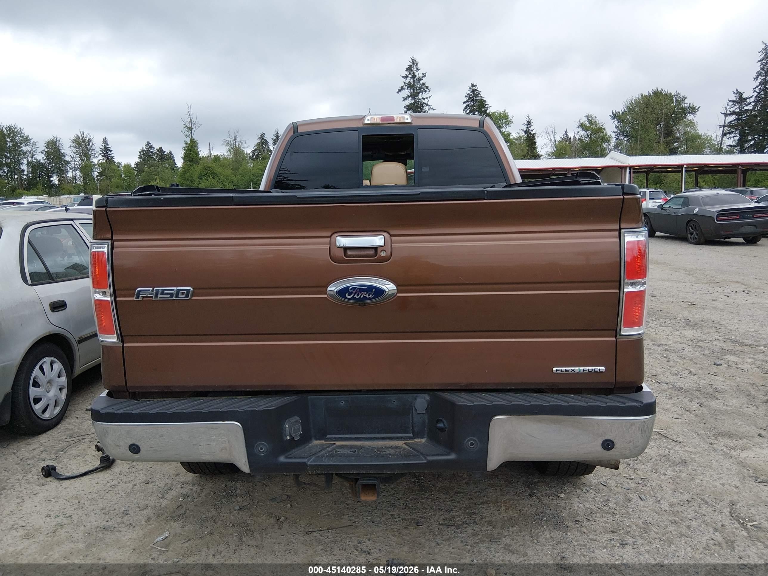 2012 Ford F-150 Lariat Brown vin: 1FTFW1EF6CKE11892