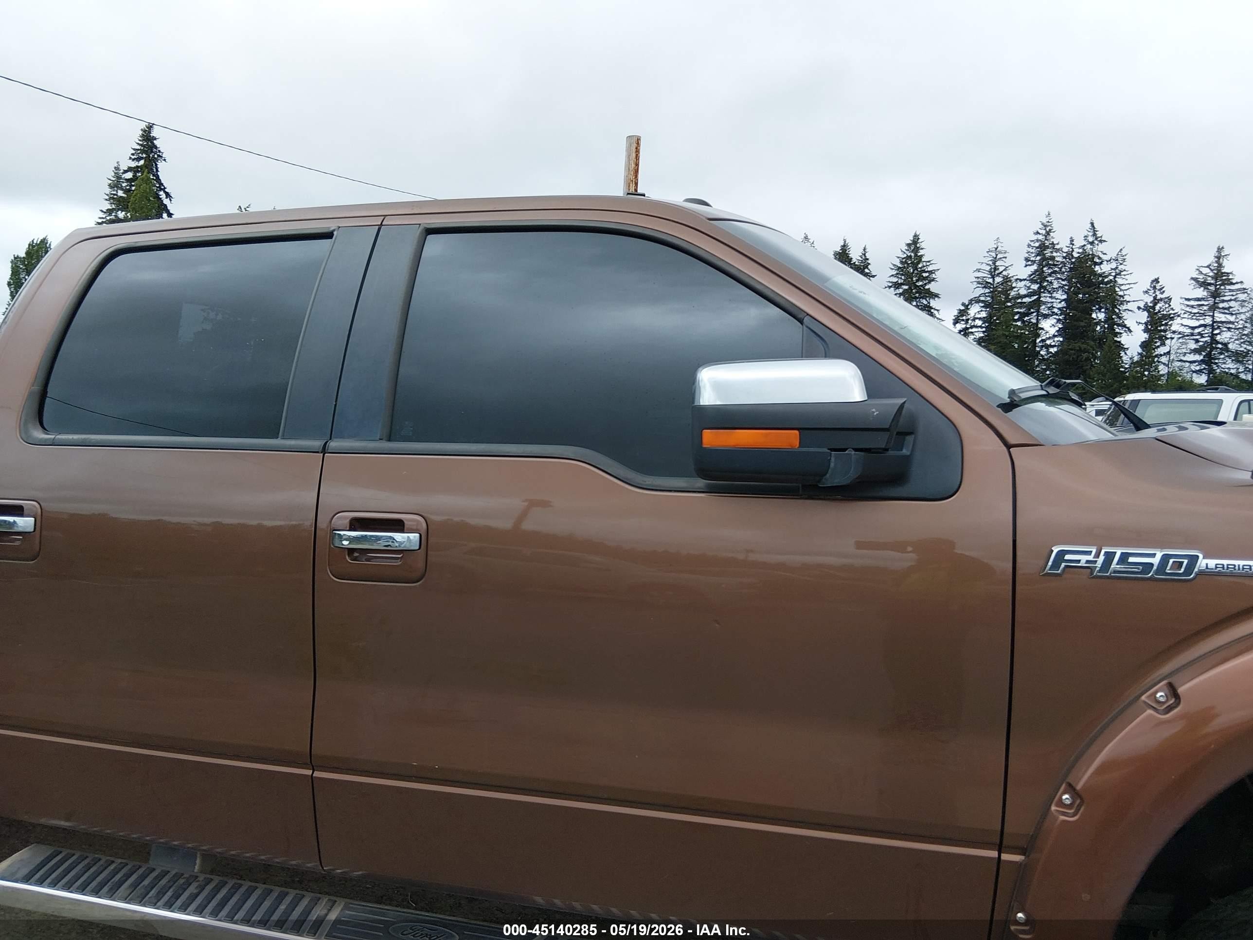 2012 Ford F-150 Lariat Brown vin: 1FTFW1EF6CKE11892