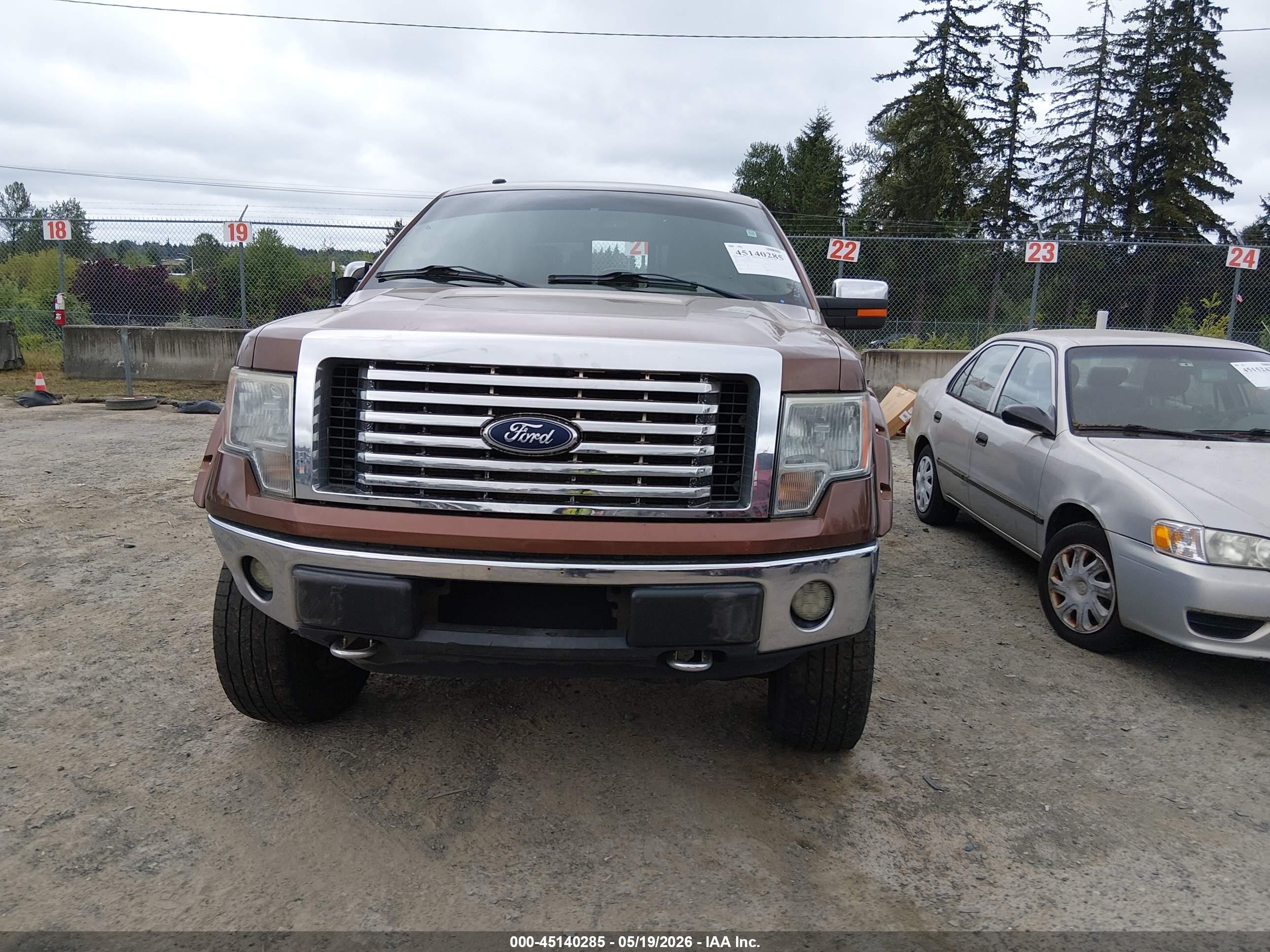 2012 Ford F-150 Lariat Brown vin: 1FTFW1EF6CKE11892
