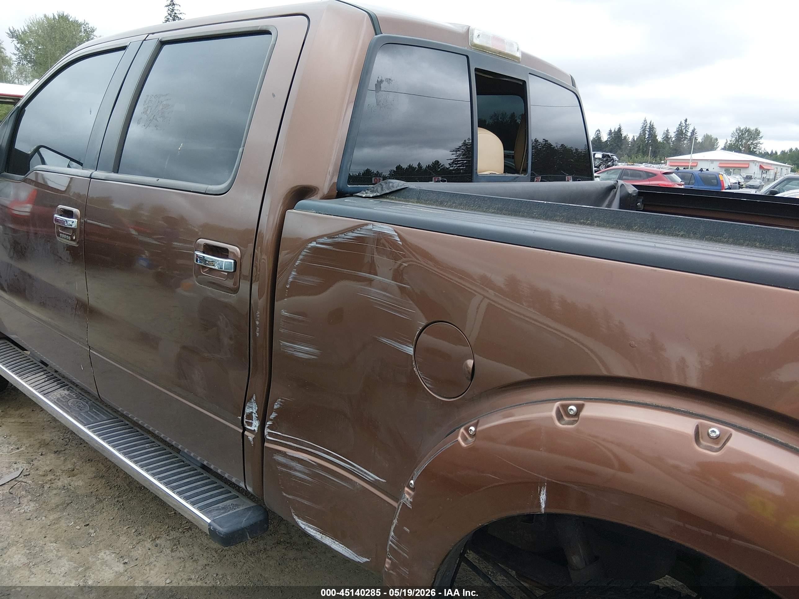 2012 Ford F-150 Lariat Brown vin: 1FTFW1EF6CKE11892