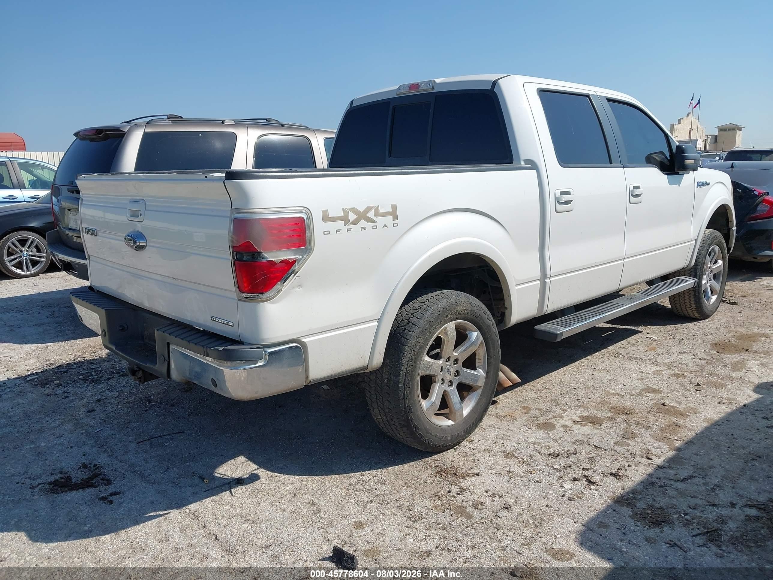 2013 Ford F-150 Lariat Black vin: 1FTFW1EF6DFA90723