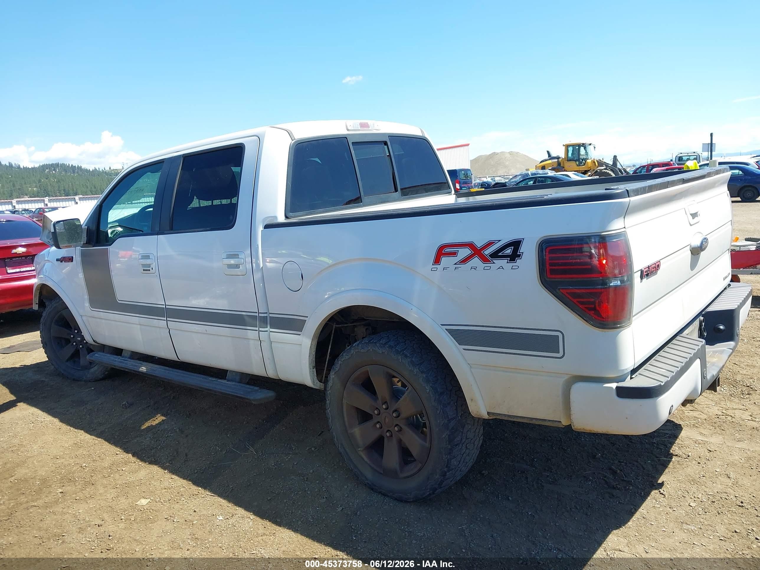 2013 Ford F-150 Fx4 White vin: 1FTFW1EF6DFB45767