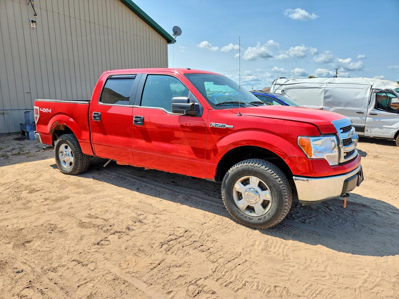 2013 Ford F150 Supercrew Red vin: 1FTFW1EF6DFC08396
