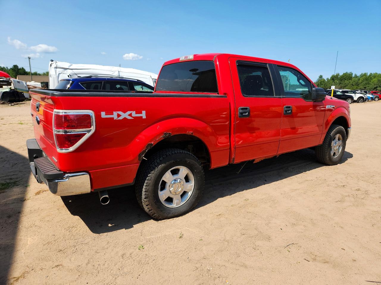 2013 Ford F150 Supercrew Red vin: 1FTFW1EF6DFC08396