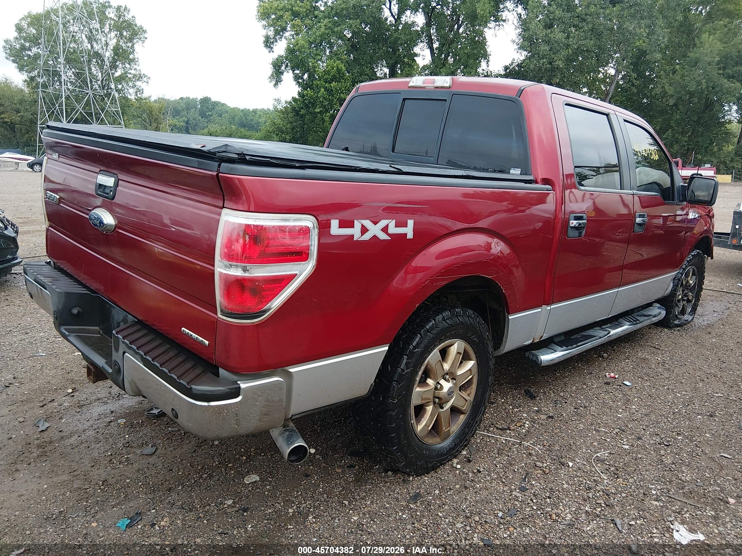 2013 Ford F-150 Xlt Red vin: 1FTFW1EF6DFD02312