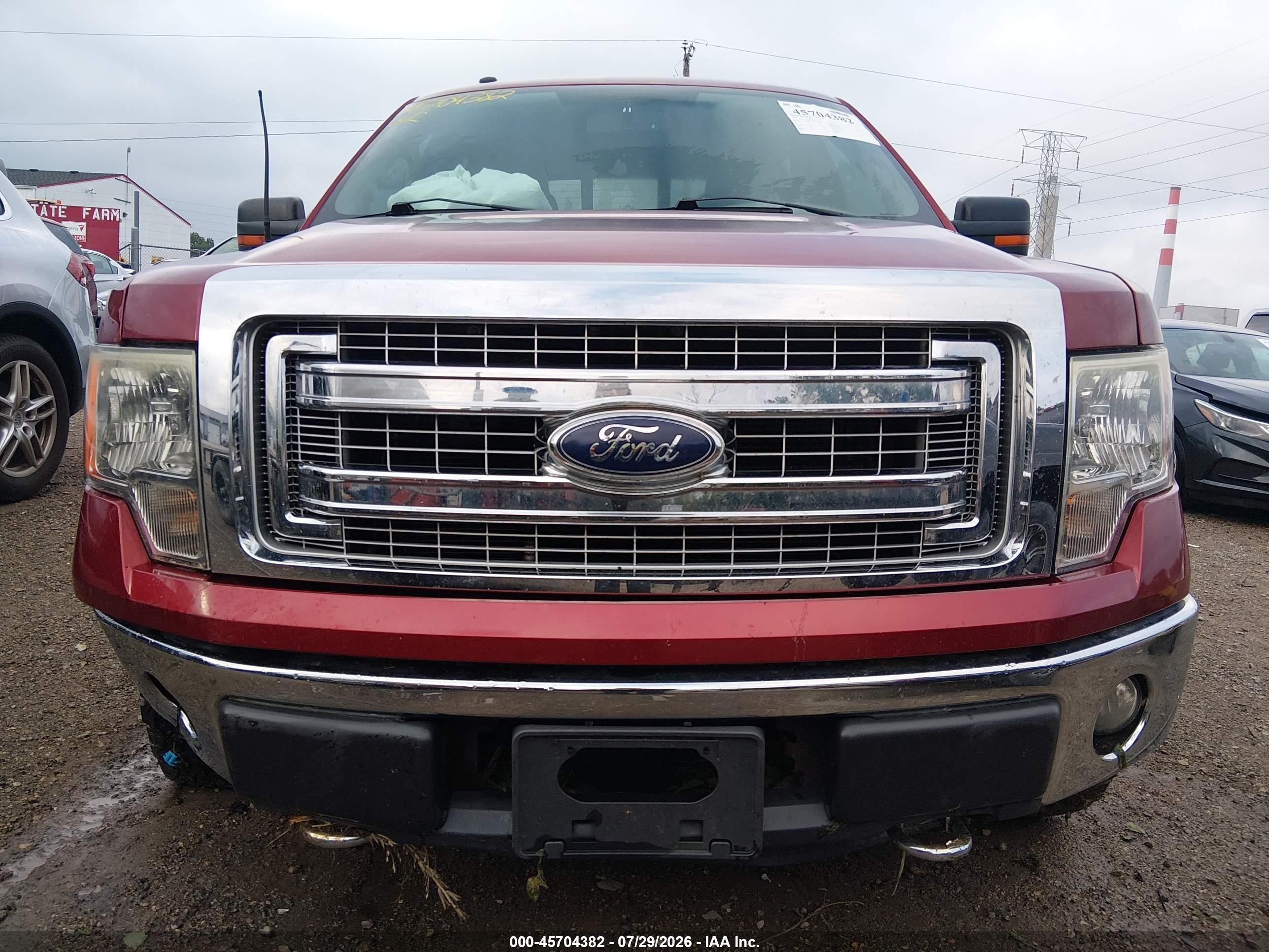 2013 Ford F-150 Xlt Red vin: 1FTFW1EF6DFD02312