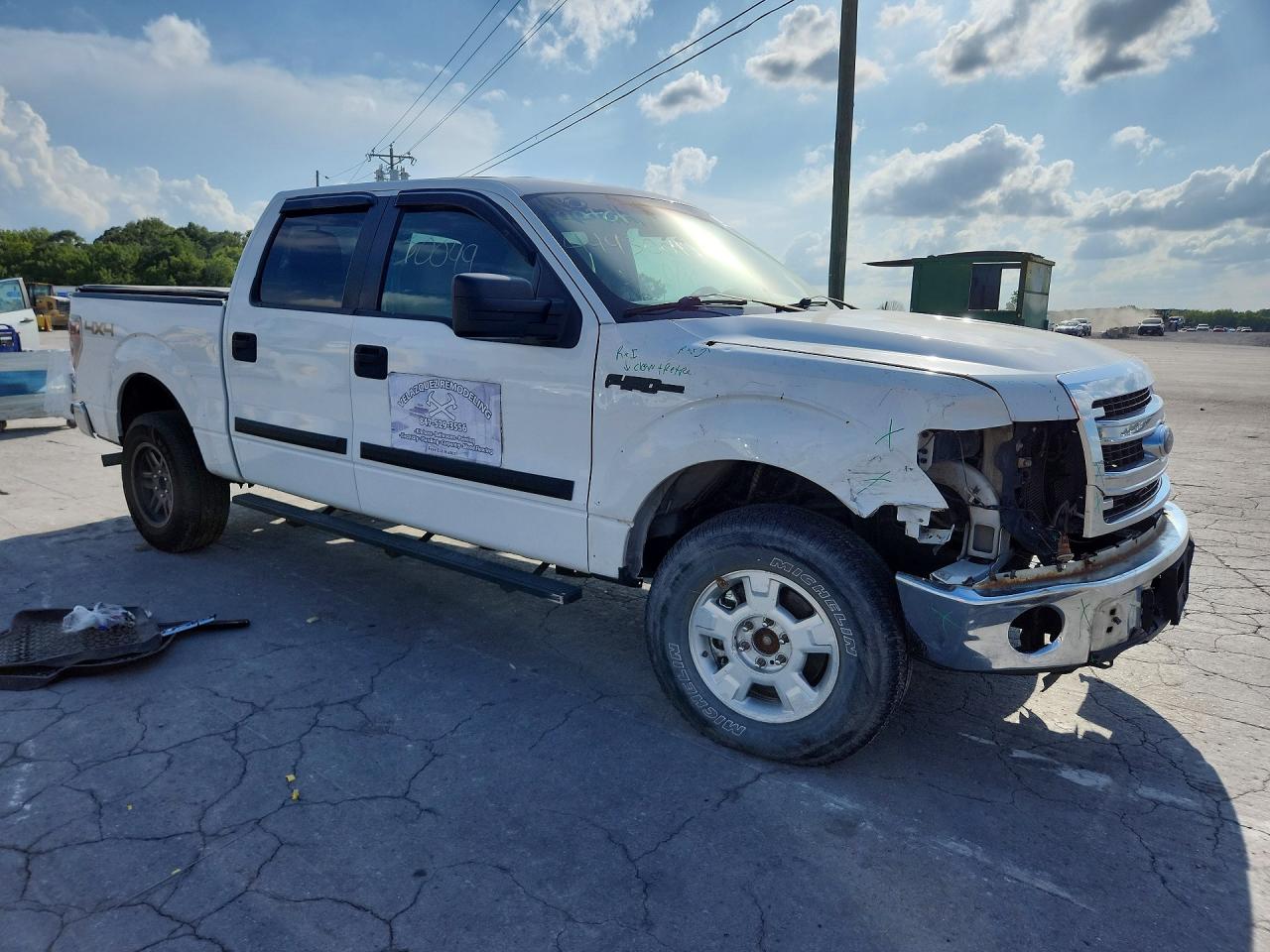 2013 Ford F150 Supercrew White vin: 1FTFW1EF6DKE94032
