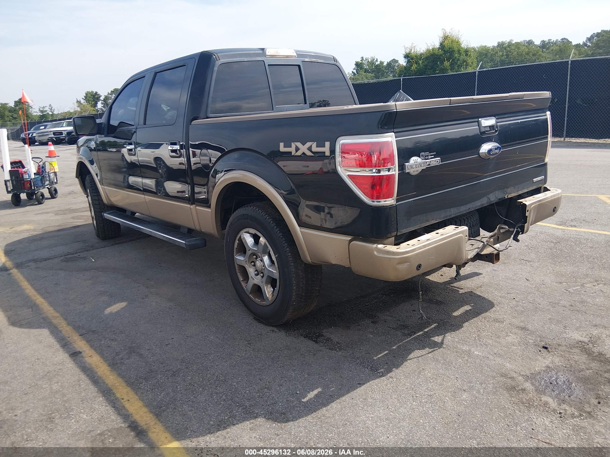 2013 Ford F-150 King Ranch Black vin: 1FTFW1EF6DKF12965