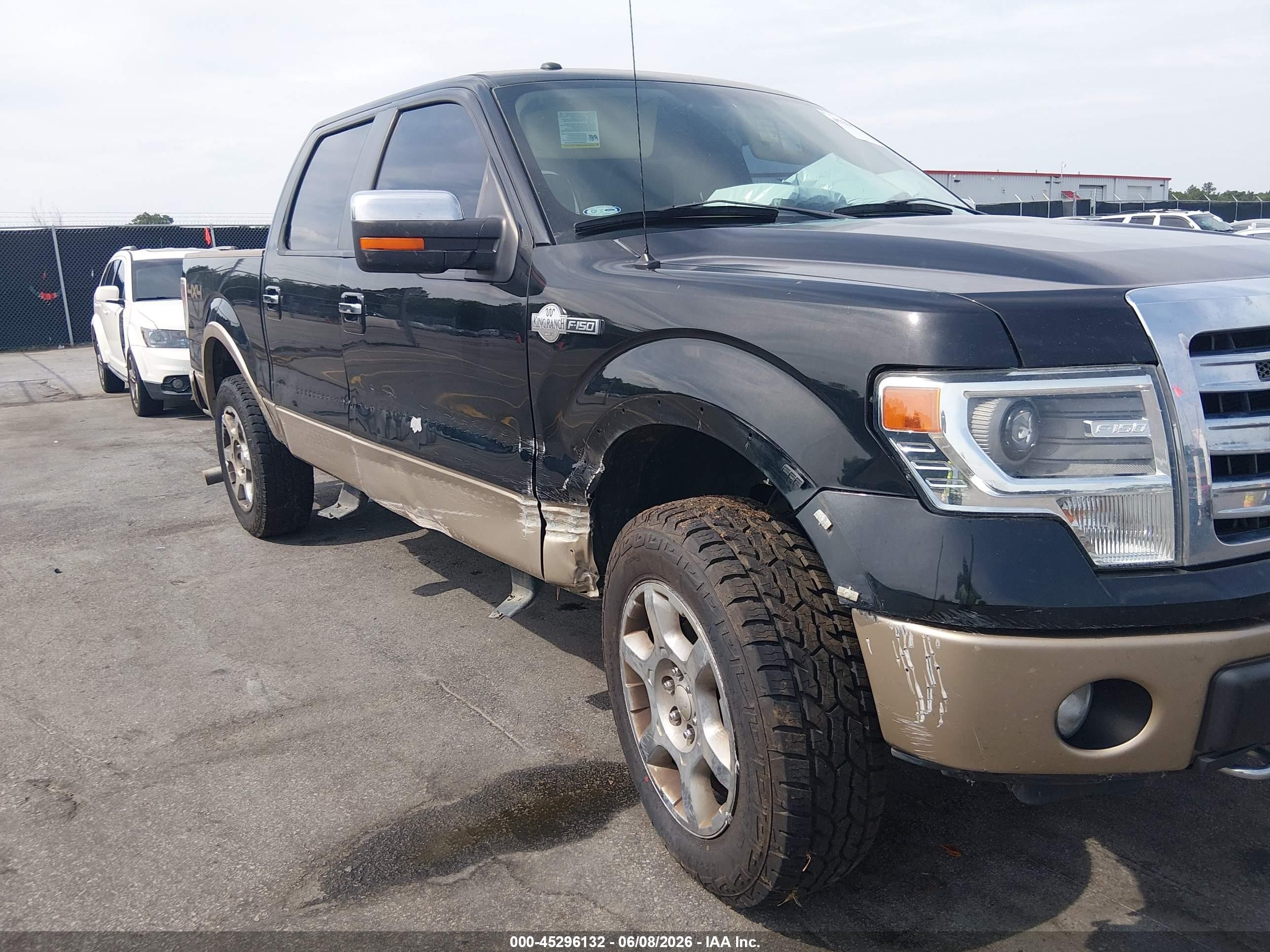2013 Ford F-150 King Ranch Black vin: 1FTFW1EF6DKF12965