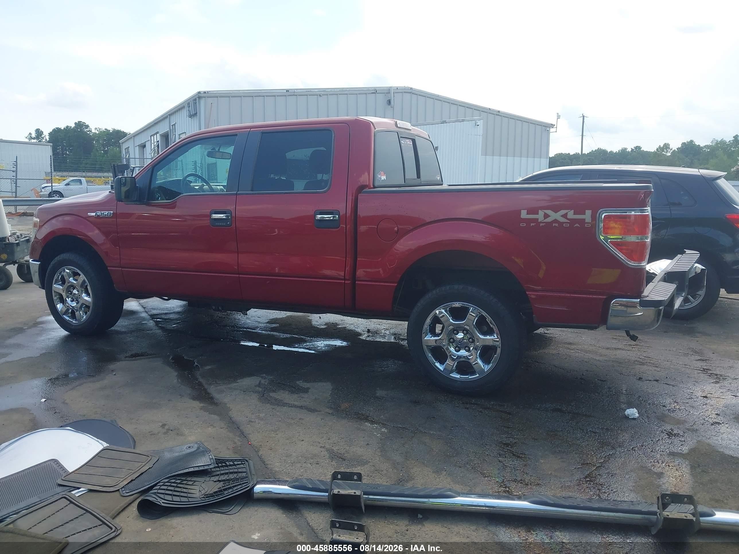2014 Ford F-150 Xlt Red vin: 1FTFW1EF6EFA05266